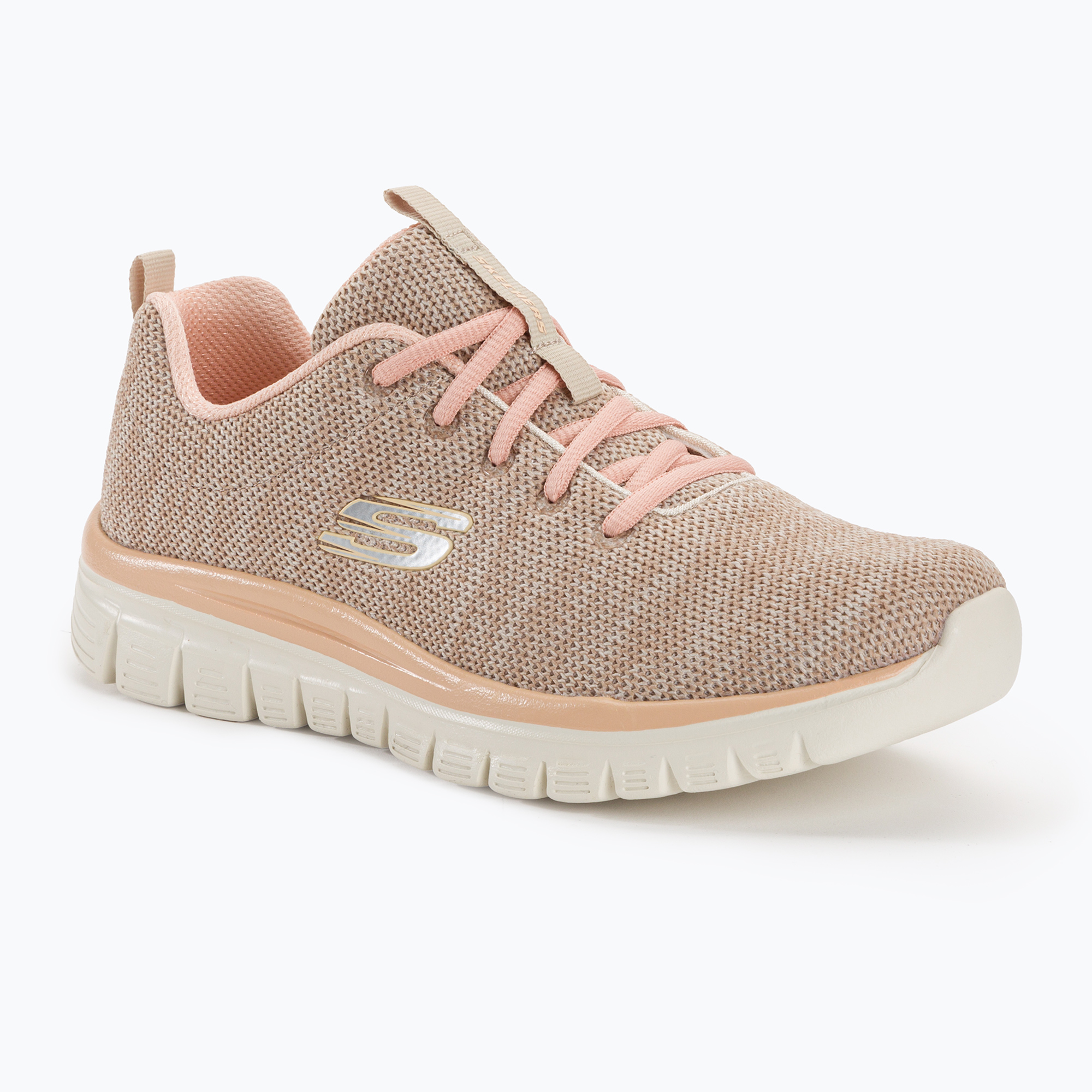 Dámska tréningová obuv SKECHERS Graceful Twisted Fortune natural/coral (Graceful Twisted Fortune 12614 NTCL)