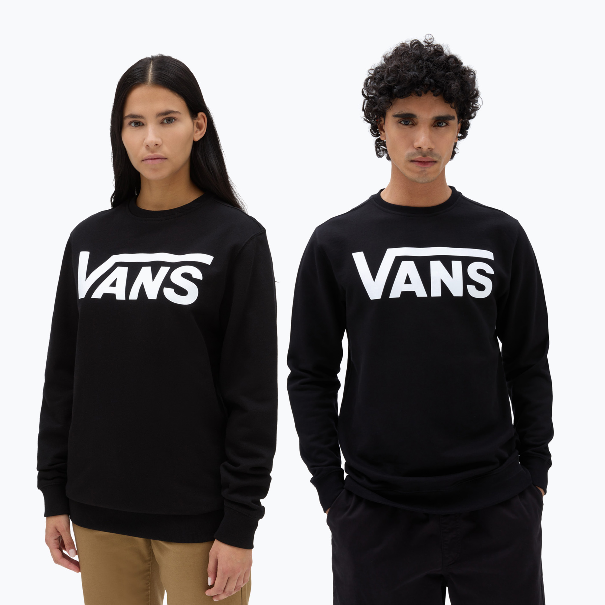 Pánska mikina Vans Mn Vans Classic Crew Ii black/white (Mn Vans Classic Crew Ii VN0A456AY281)