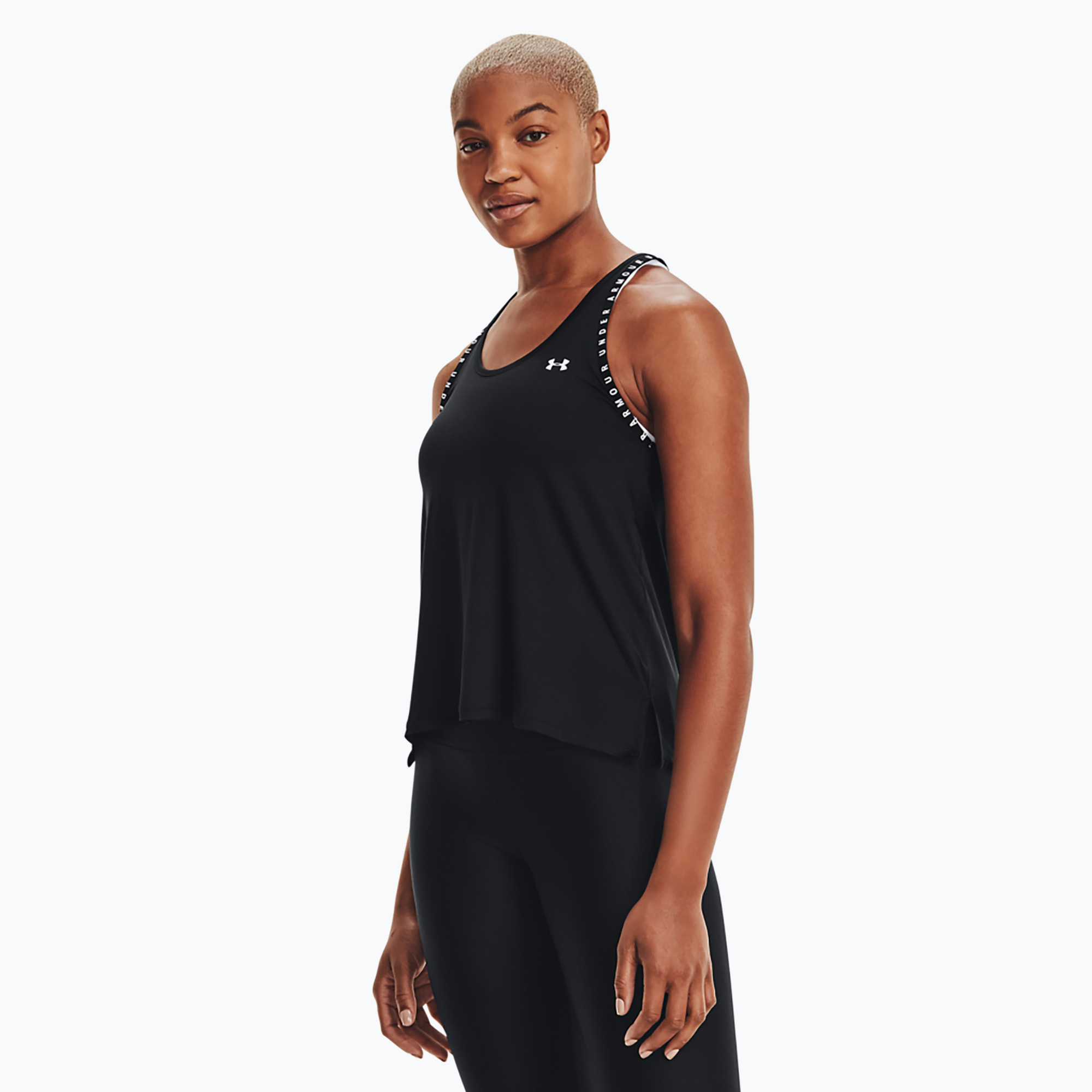Under Armour Knockout Tank dámske tréningové tričko čierne 1351596 (Knockout Tank 1351596)