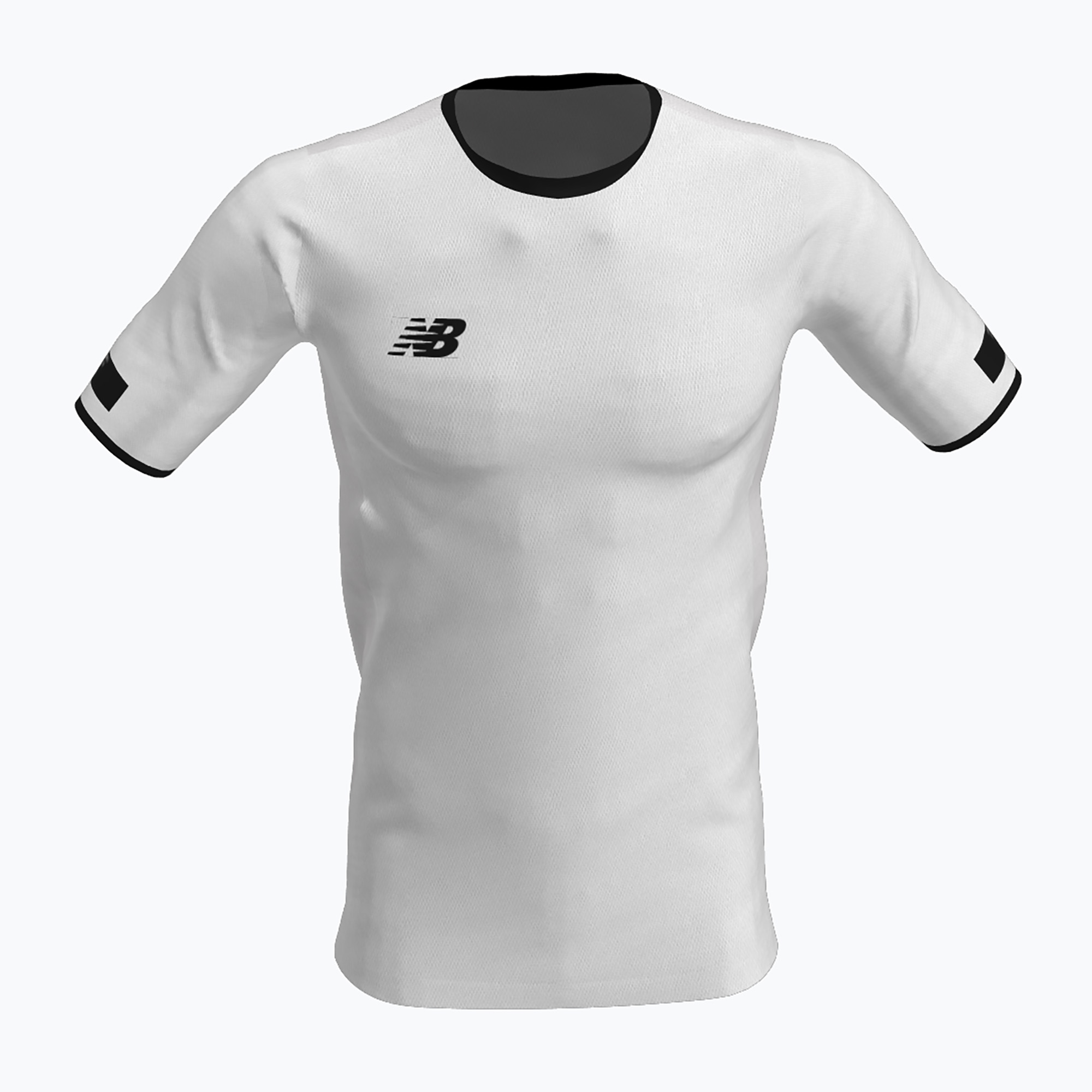 Detské futbalové tričko New Balance Turf biele NBEJT9018