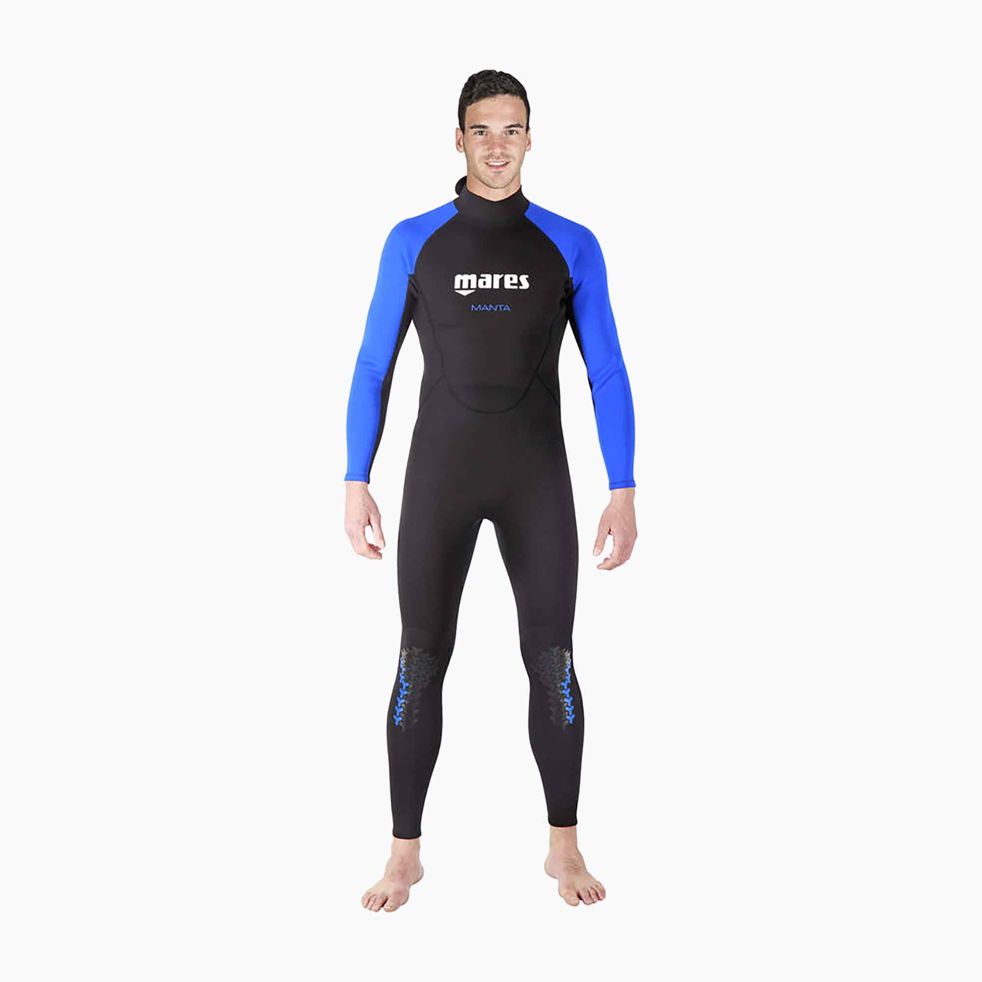Pánsky potápačský neoprénový oblek Mares Manta black and blue 412456