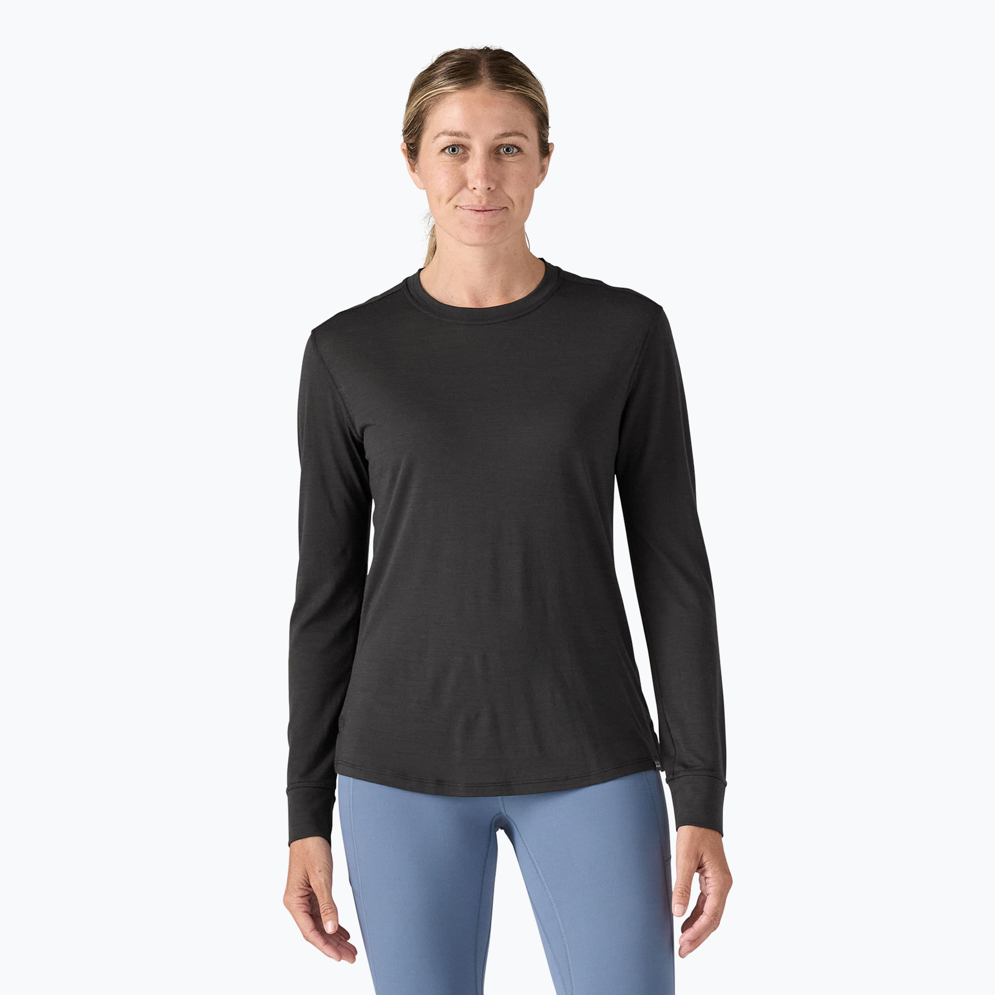 Dámske tričko Patagonia Cap Cool Merino Blend Longsleeve black (Cap Cool Merino Blend 44555)