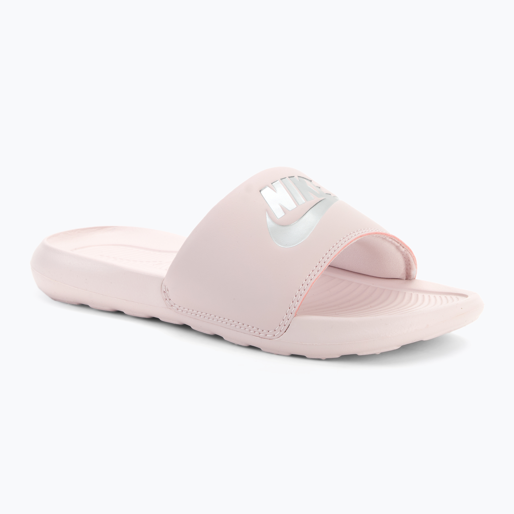 Dámske šľapky Nike Victori One Slide barely rose/barely rose/metallic silver (Victori One Slide CN9677-600)