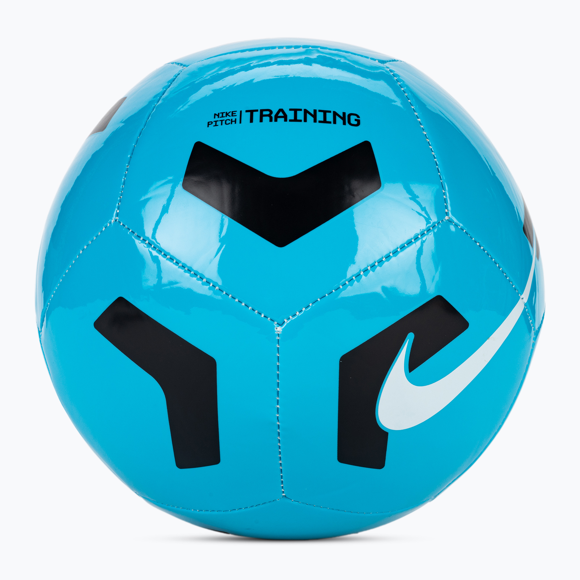 Nike Pitch Training futbalová lopta svetlo modrá fury/čierna/biela veľkosť 4