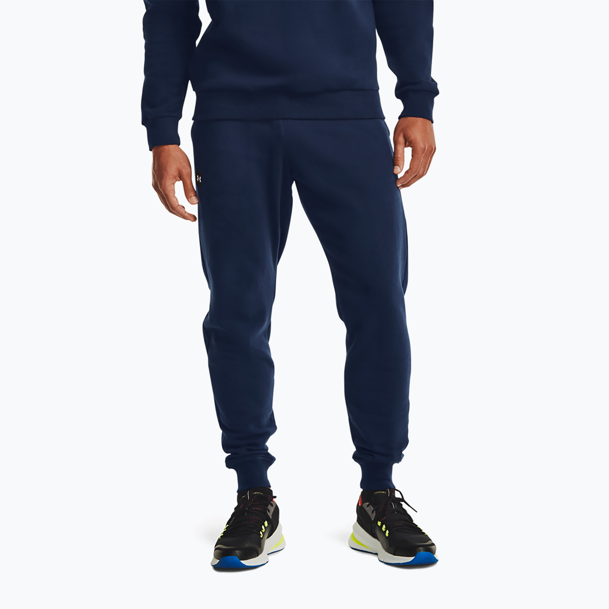 Pánske teplákové Under Armour Rival Fleece Joggers navy blue (Rival Fleece Joggers 1357128-408)