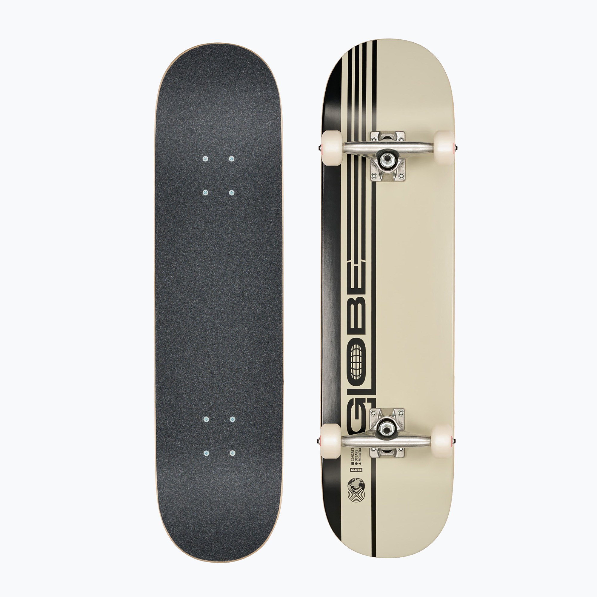 Klasický skateboard Globe G0 Strype Hard black/off-white (G0 Strype Hard 10525459_BLKOFFW)