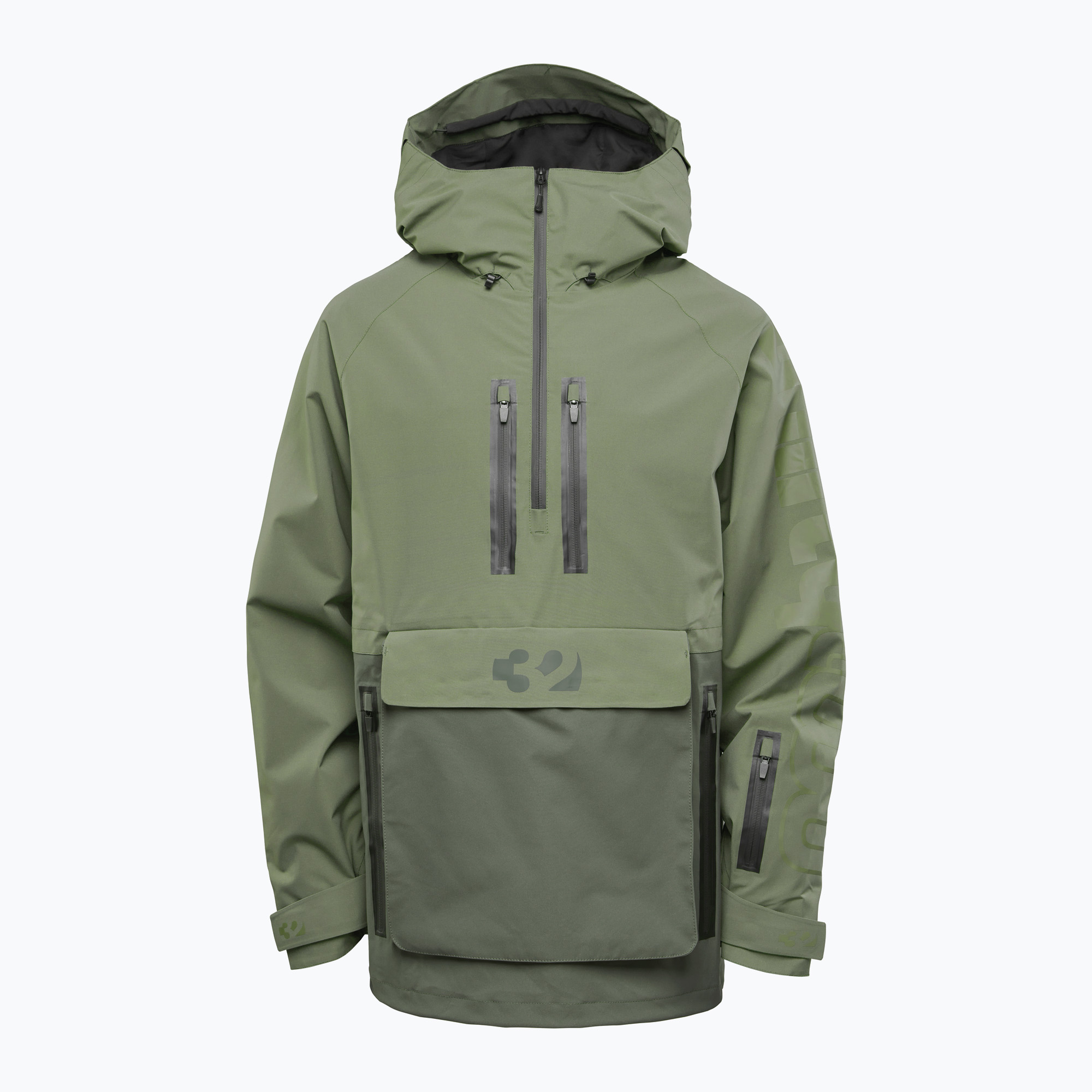 Pánska snowboardová bunda ThirtyTwo Light Anorak military (Light Anorak 8130001194)