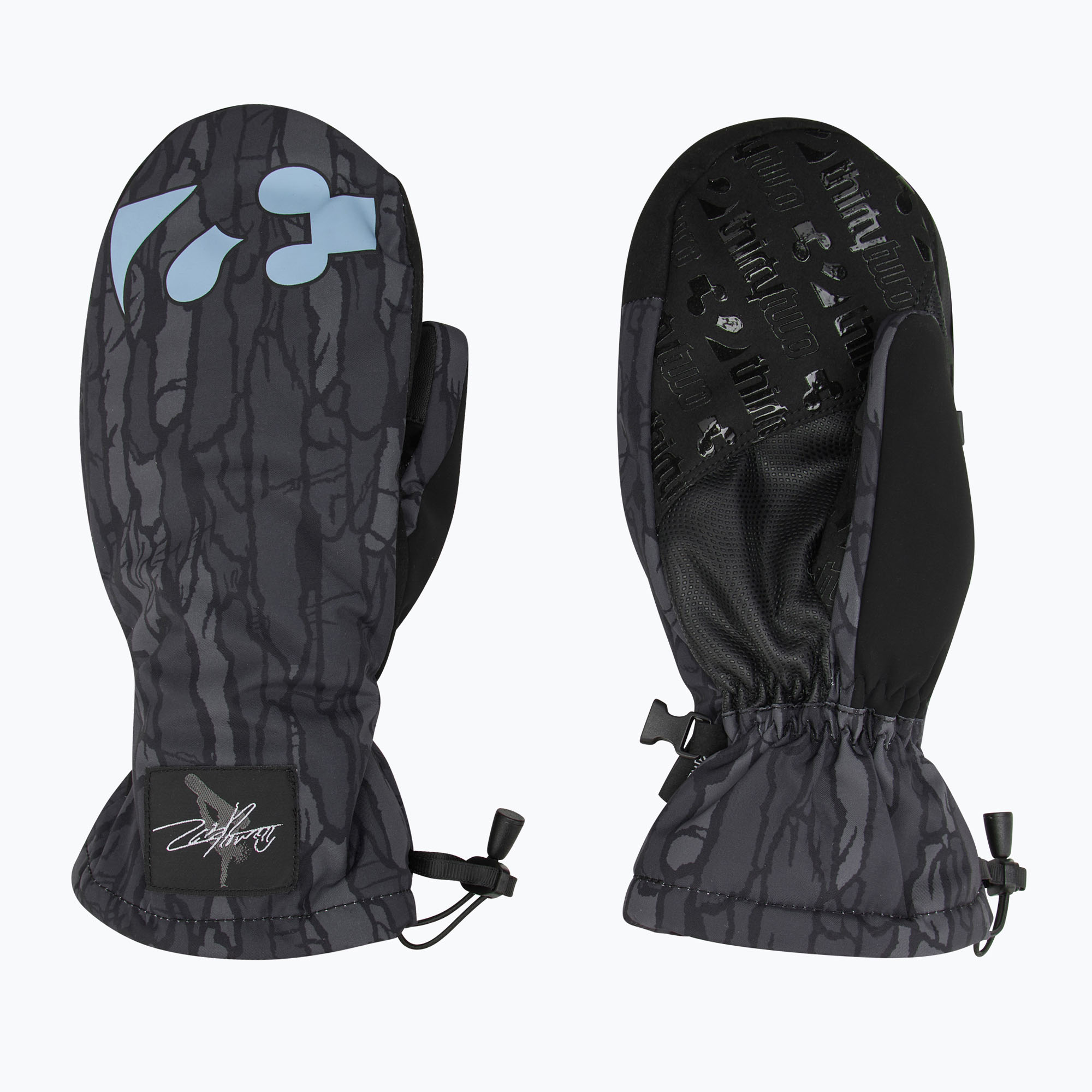 Pánske snowboardové rukavice ThirtyTwo Corp Mitt XLT black/black/reflective (Corp Mitt XLT 8140000757)
