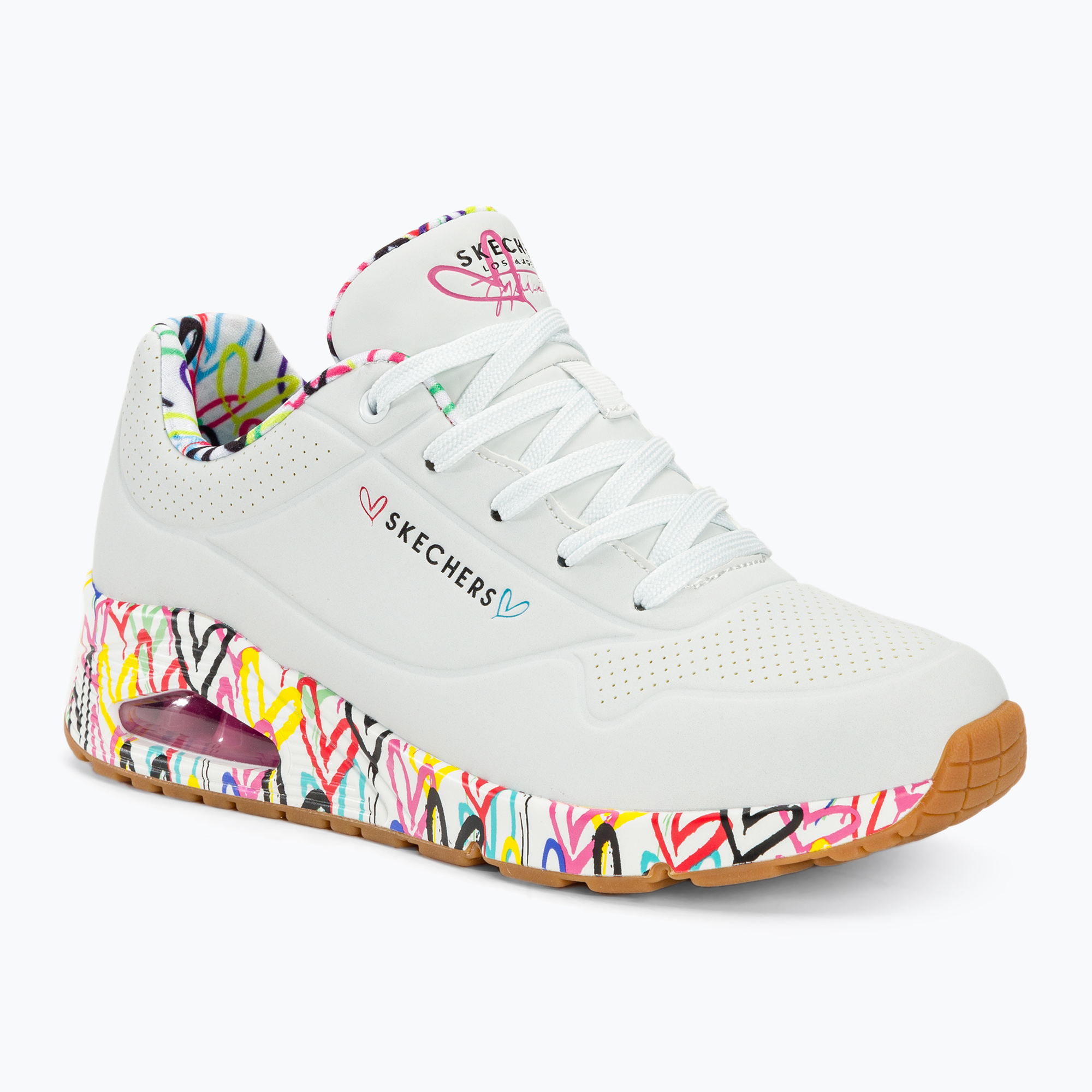 Dámske topánky SKECHERS Uno Loving Love white/multi (Uno Loving Love 155506)