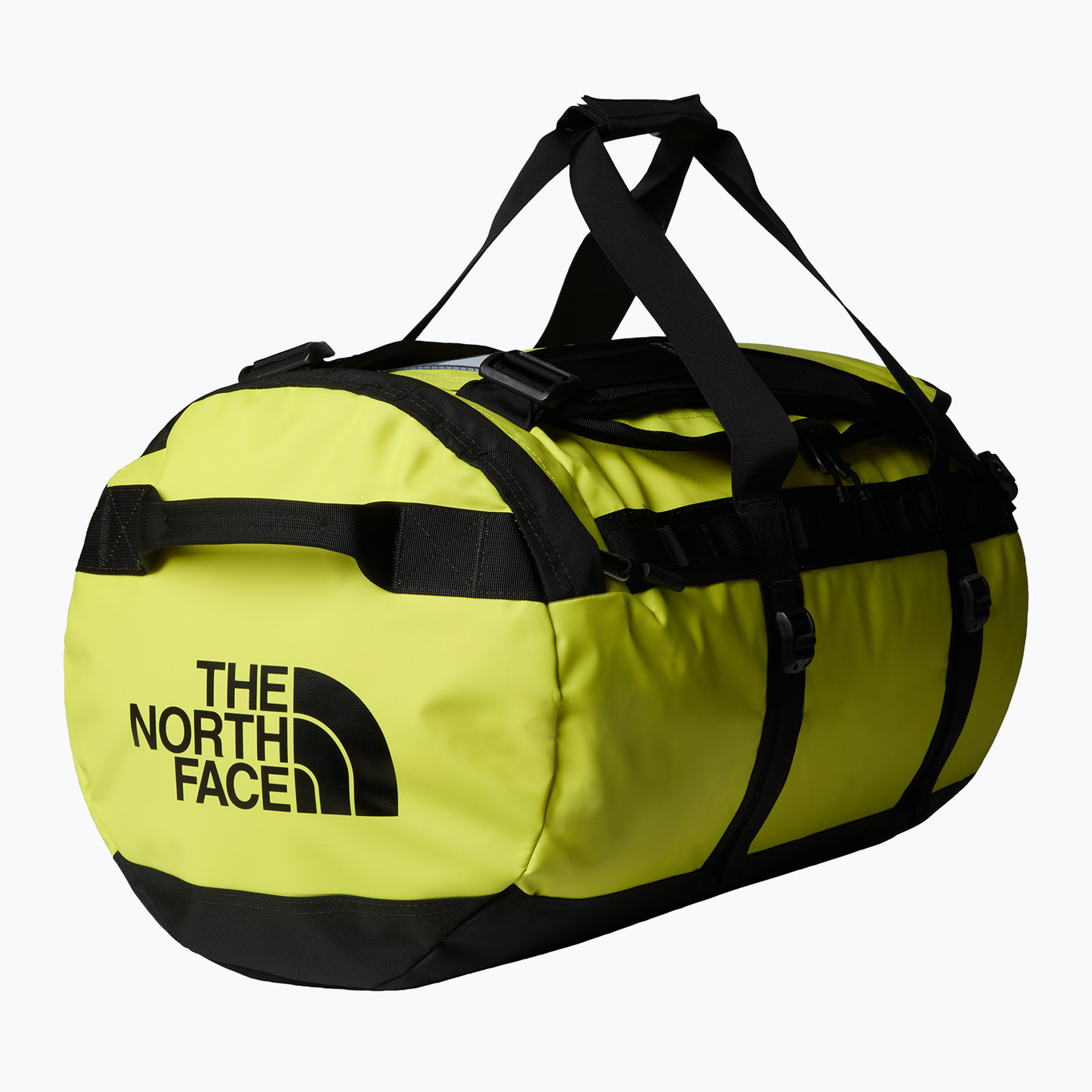 Cestovná taška The North Face Base Camp Duffel M 71 l sulphur spring green/tnf black (Base Camp Duffel M NF0A52SAC6T1)