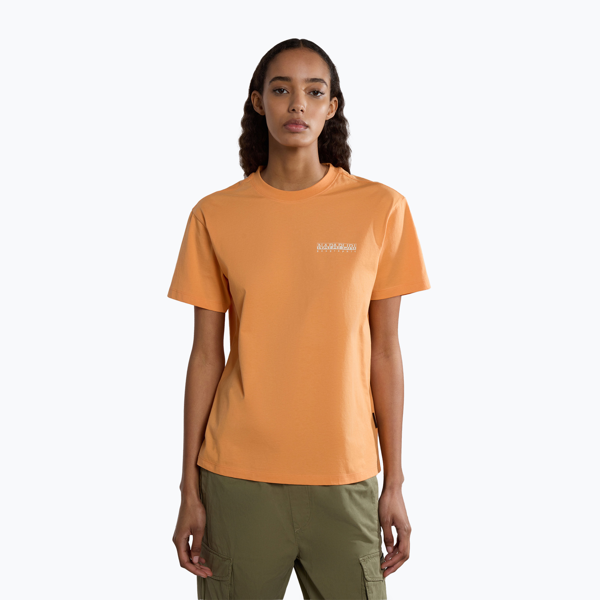 Dámske tričko Napapijri S-Faber orange mandarin (S-Faber NP0A4HOLA641)