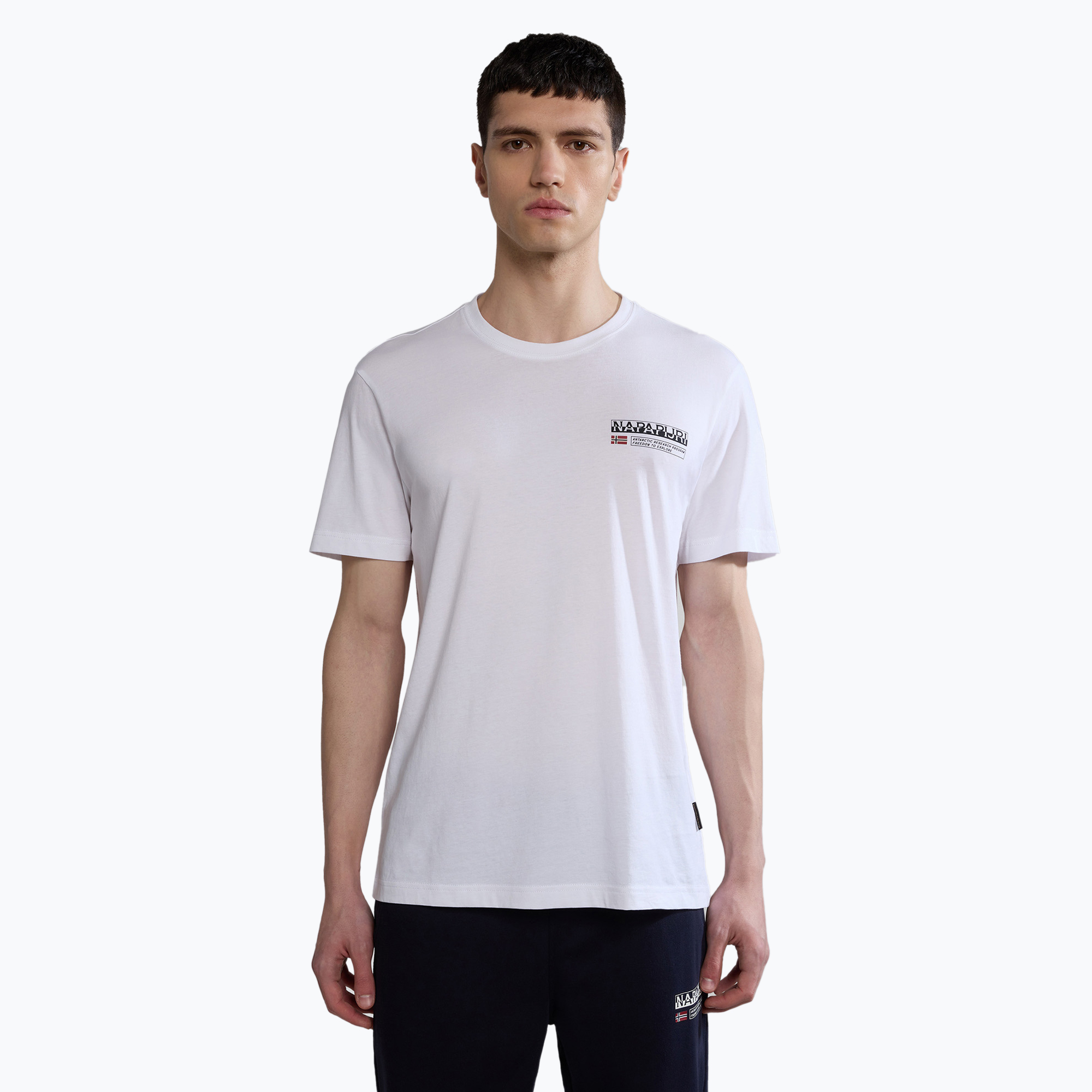 Pánske tričko Napapijri S-Kasba brightwhite (S-Kasba NP0A4HQQ0021)