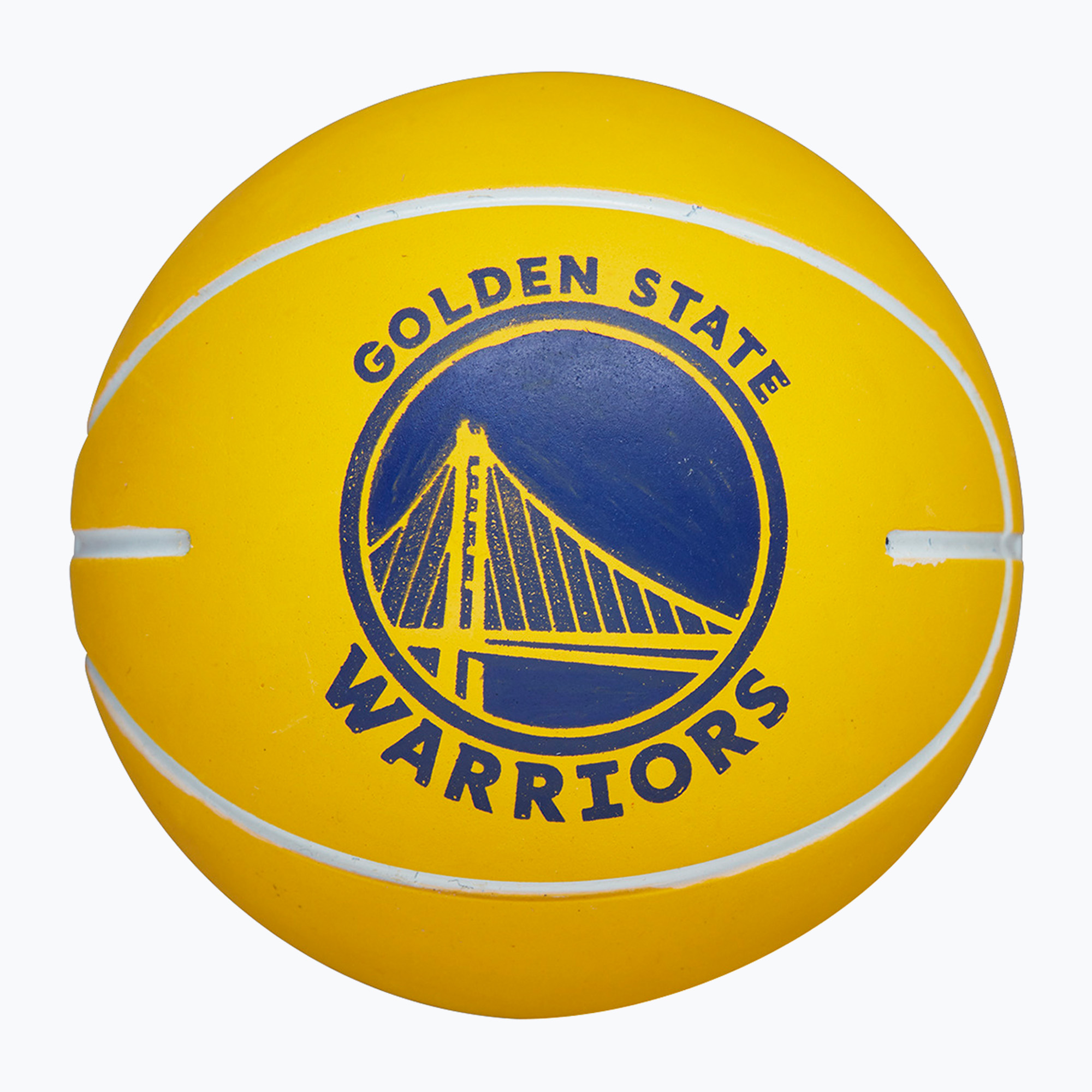 Lopta Super Mini Wilson NBA Dribbler Golden State Warriors yellow (NBA Dribbler WTB1100PDQGOL)