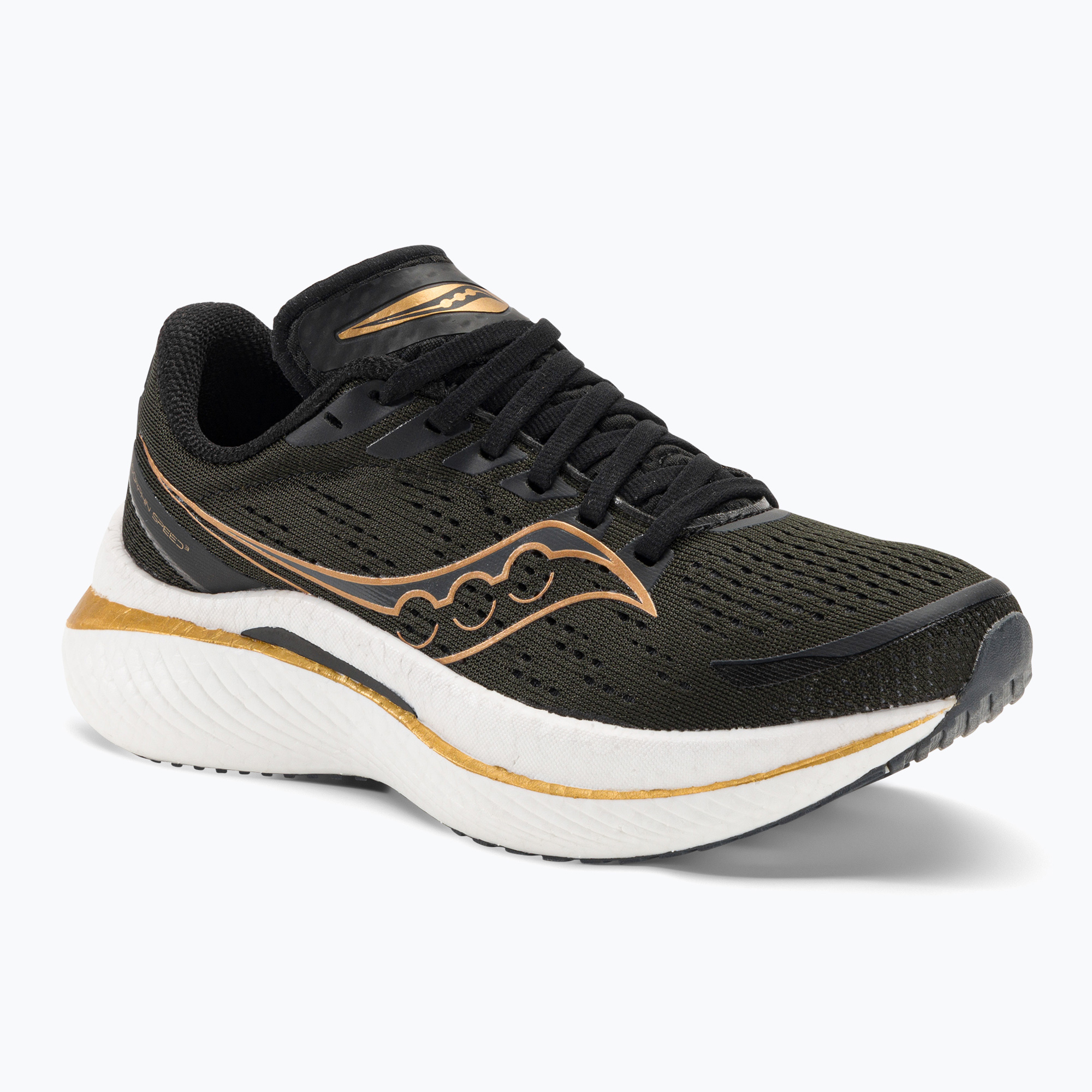 Dámska bežecká obuv Saucony Endorphin Speed 3 black/goldstruck (Endorphin Speed 3 S10756-10)