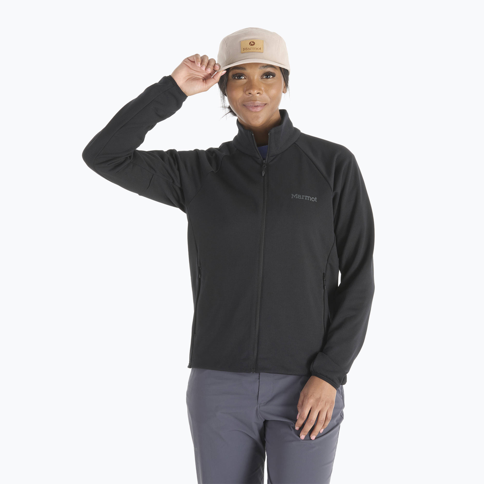 Dámska mikina polar Marmot Leconte Fleece Hoodless black (Leconte Fleece M15392)
