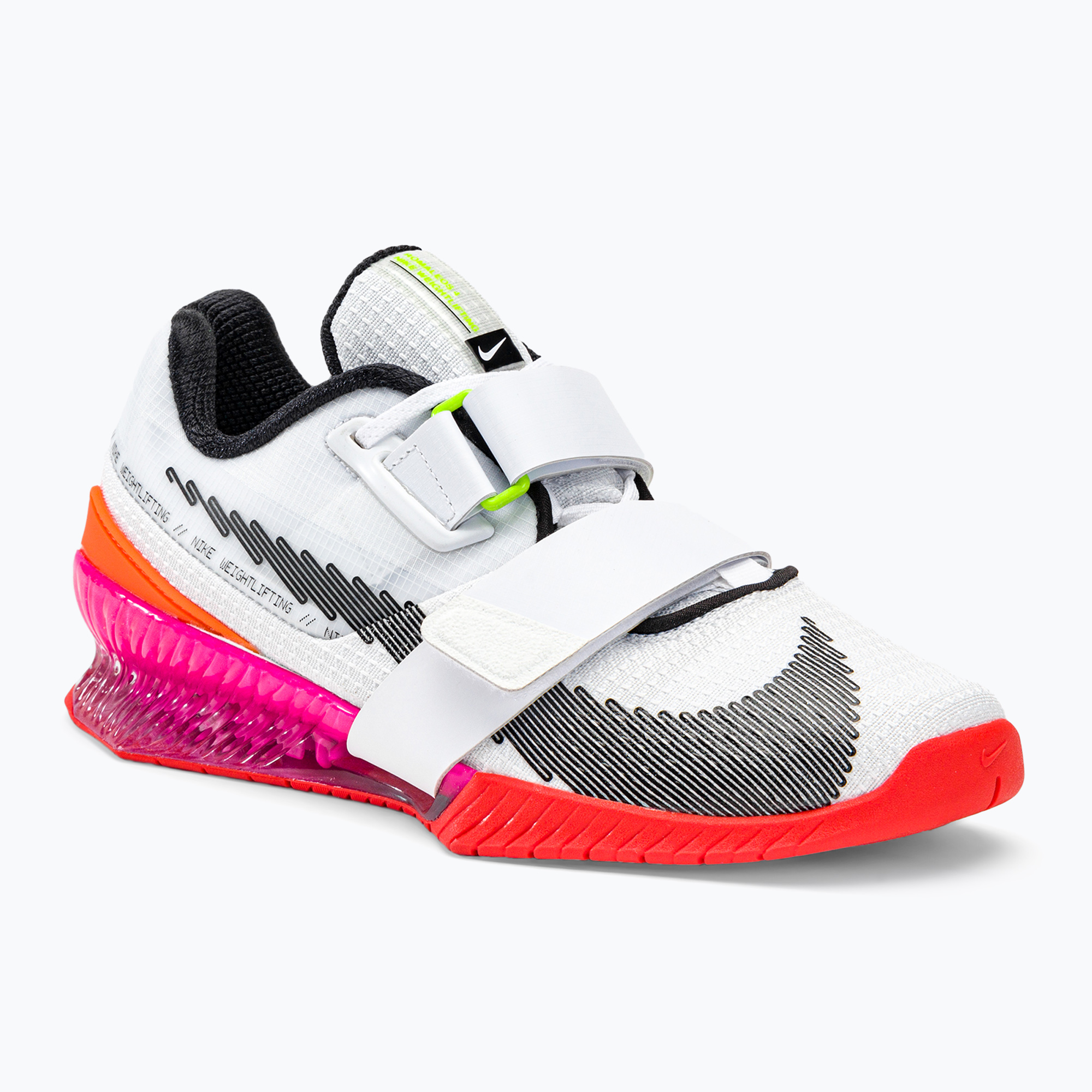 Nike Romaleos 4 Olympic Colorway vzpieračské topánky biela/čierna/jasná karmínová