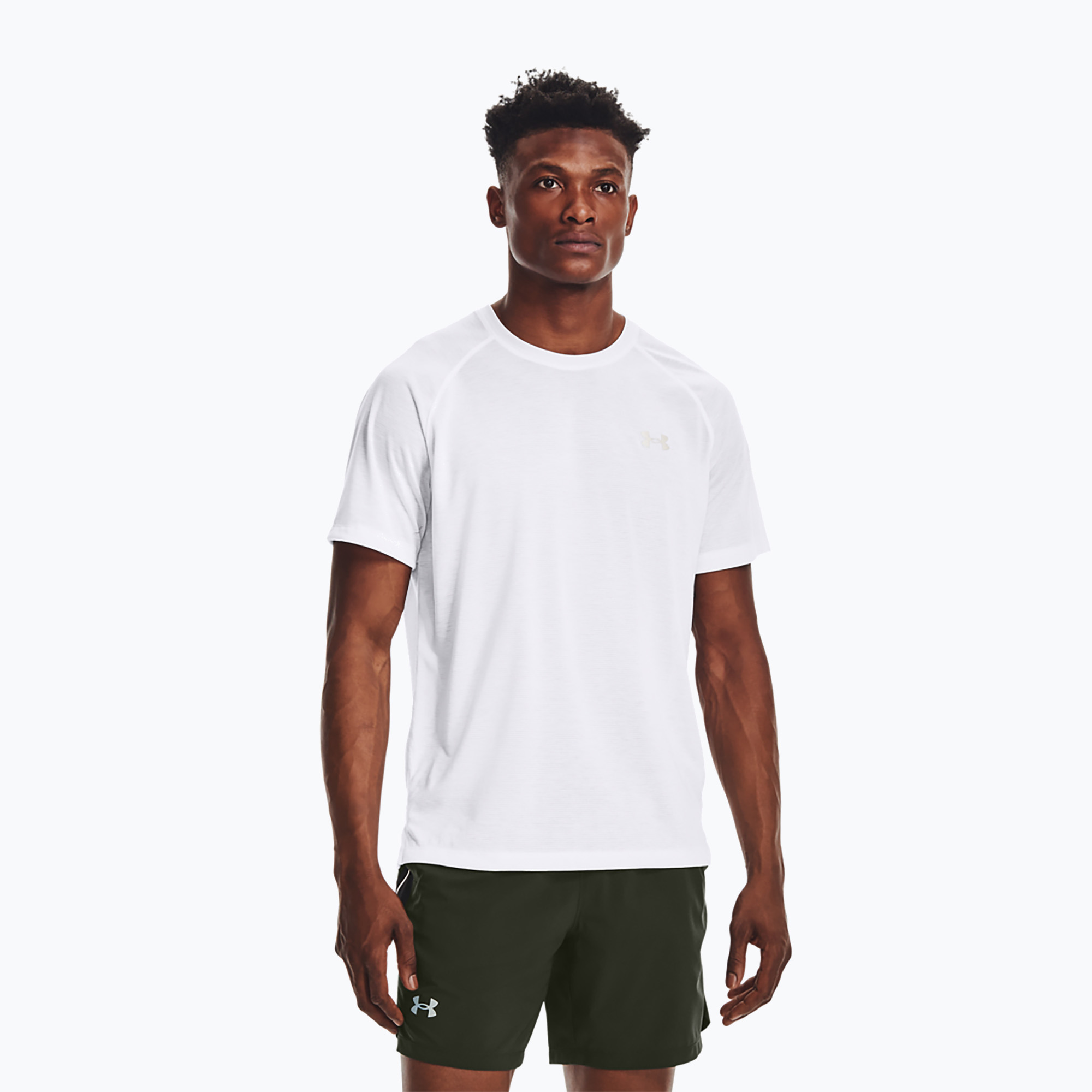 Under Armour Streaker pánske bežecké tričko biele 1361469-100 (Streaker 1361469)