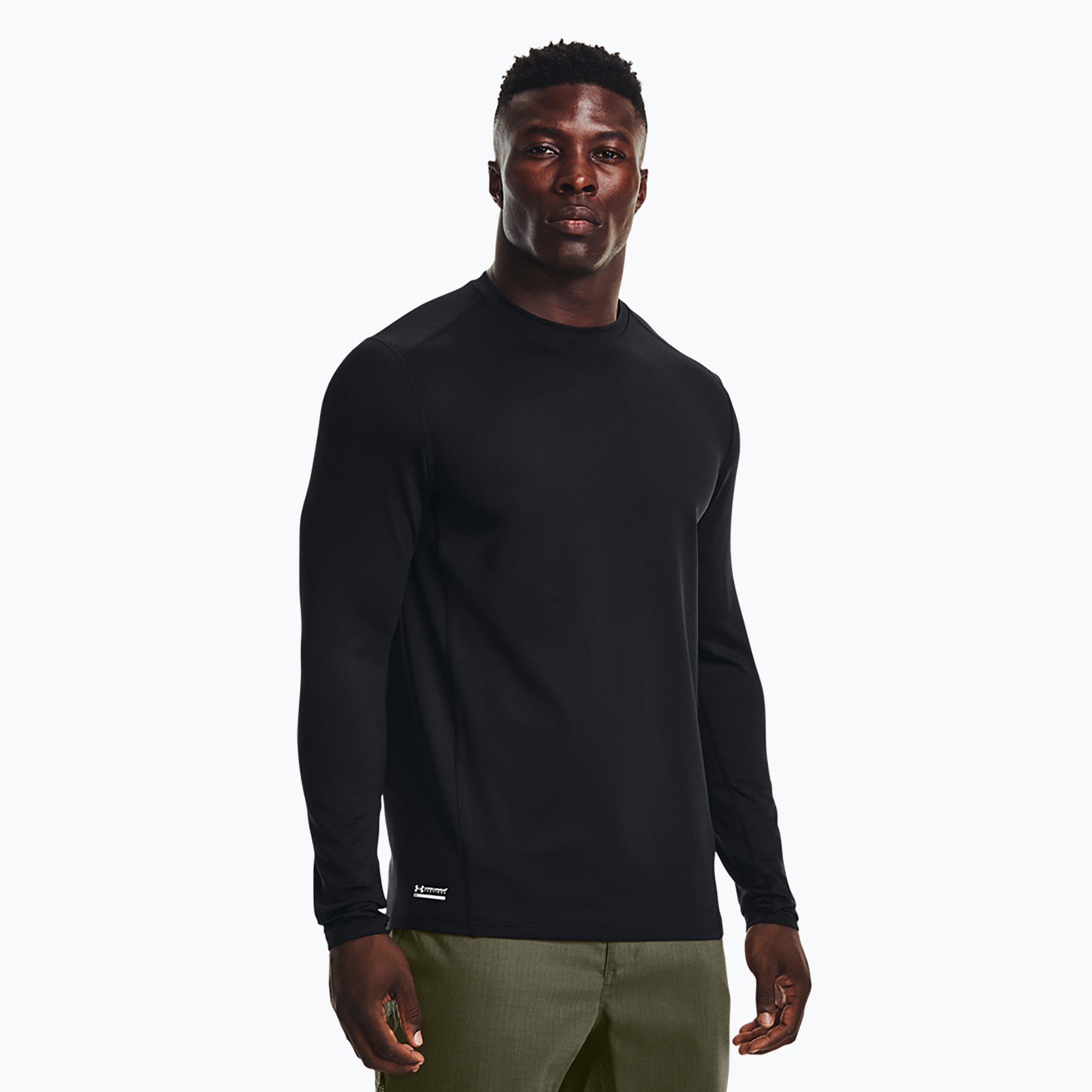Pánske tričko longsleeve Under Armour Tactical Crew Cgi Base black/black