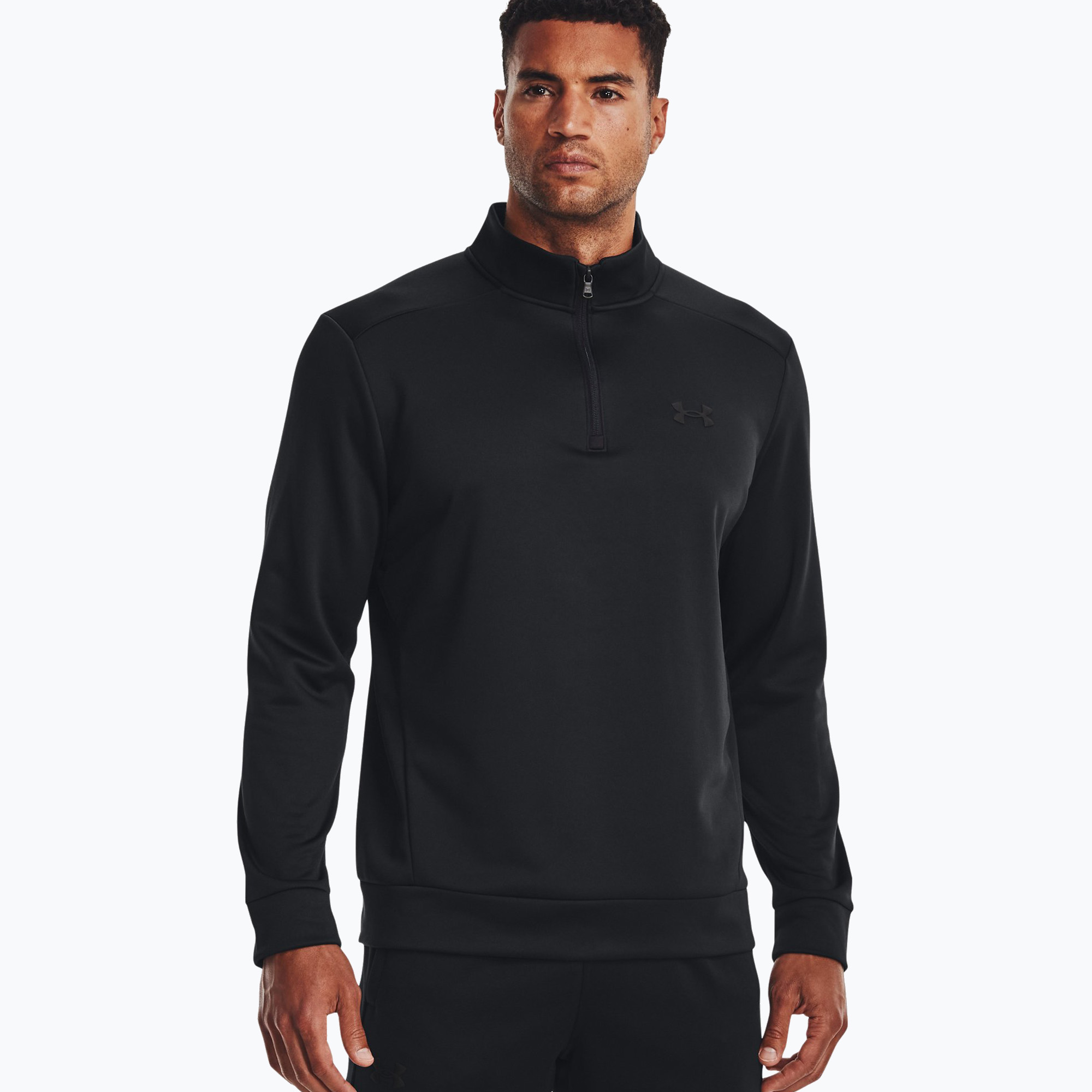 Under Armour Armour Fleece 1/4 Zip pánska tréningová mikina čierna 1373358-001 (Armour Fleece 1/4 Zip 1373358)
