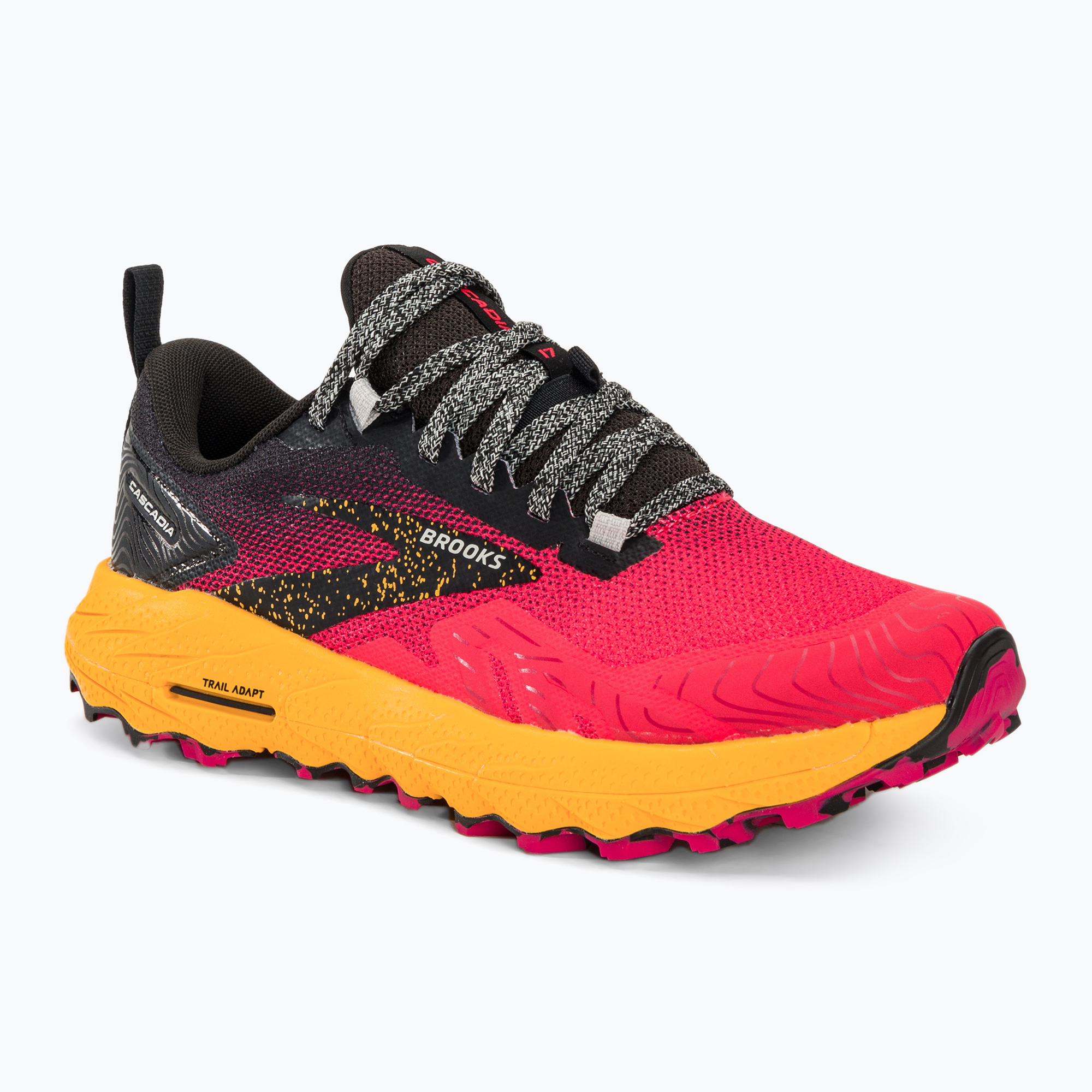 Dámska bežecká obuv Brooks Cascadia 17 diva pink/black/lemon chrome (Cascadia 17 1203921B609)