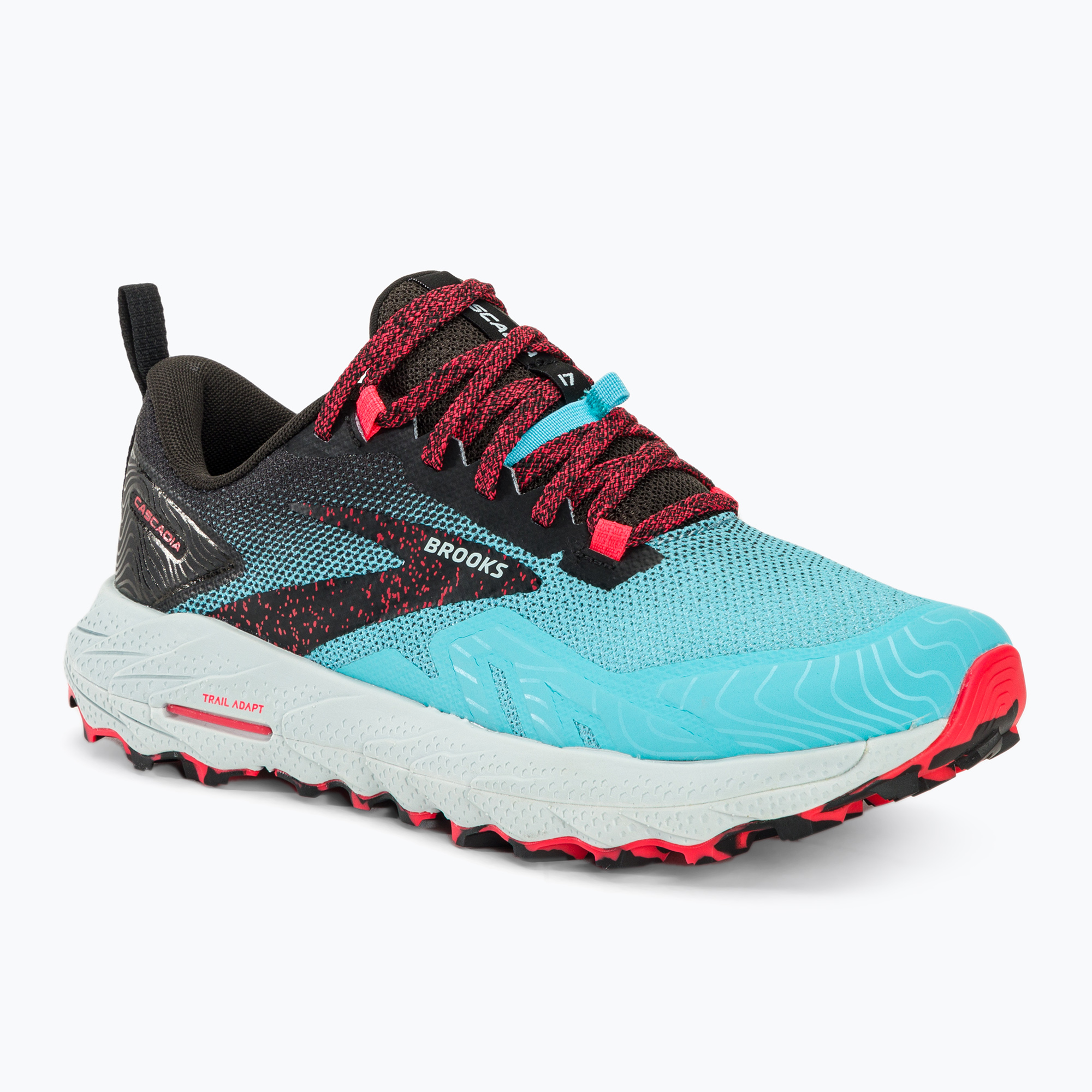 Dámska bežecká obuv Brooks Cascadia 17 bluefish/black/diva pink (Cascadia 17 1203921B487)