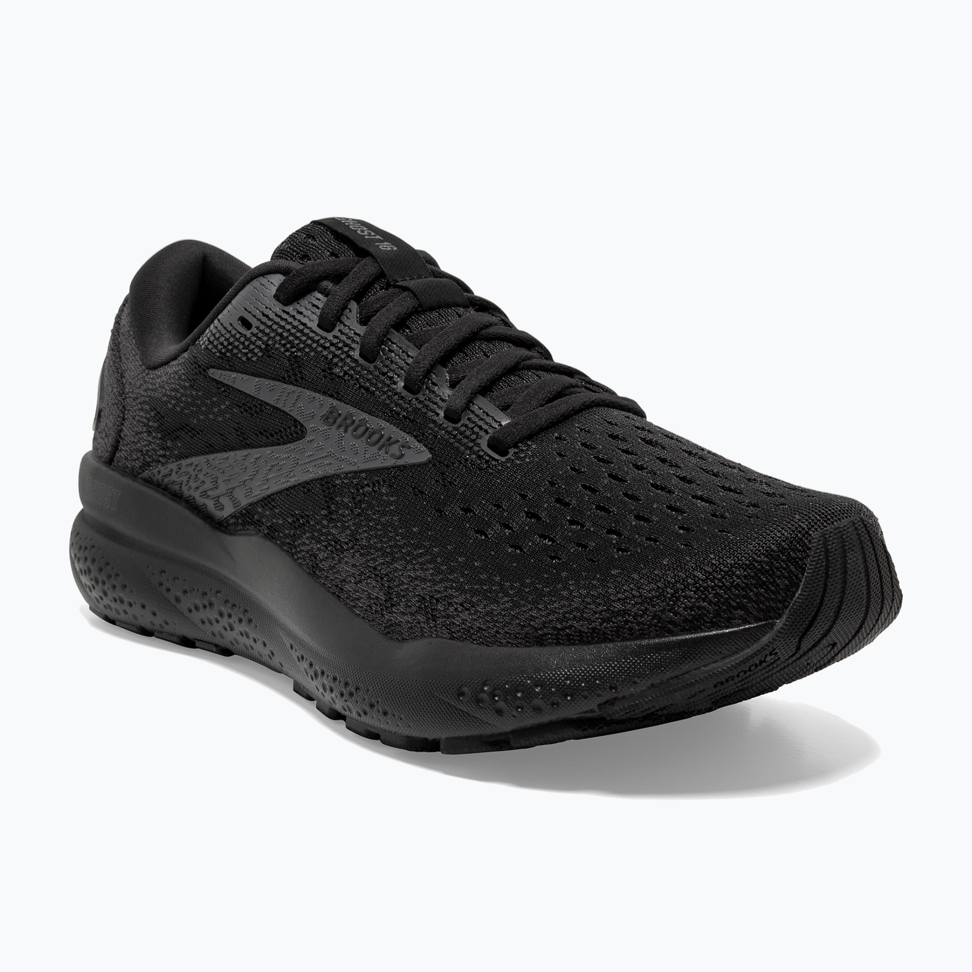 Pánska bežecká obuv Brooks Ghost 16 wide fit black/black/ebony (Ghost 16 1104182E020)