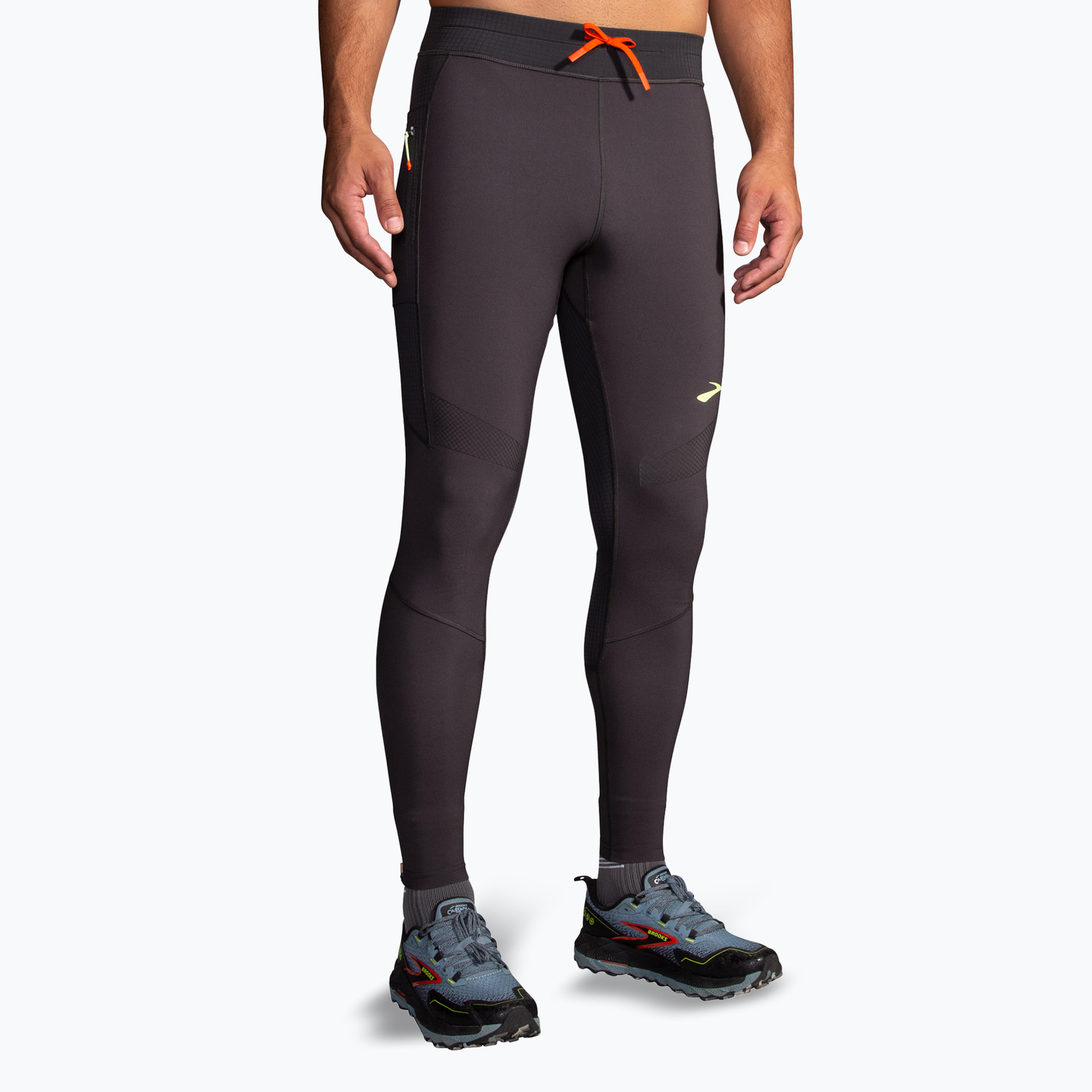 Pánske bežecké nohavice Brooks High Point phantom grey (High Point 211513050.025)