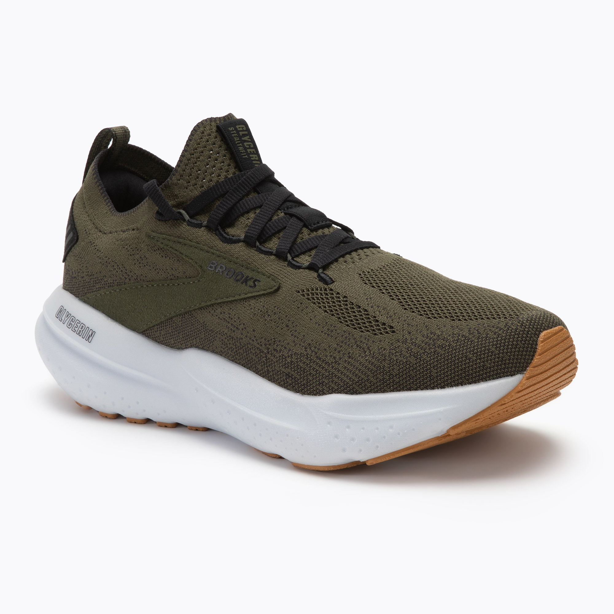 Pánska bežecká obuv Brooks Glycerin StealthFit 21 green/black/white (Glycerin StealthFit 21 1104211D356)