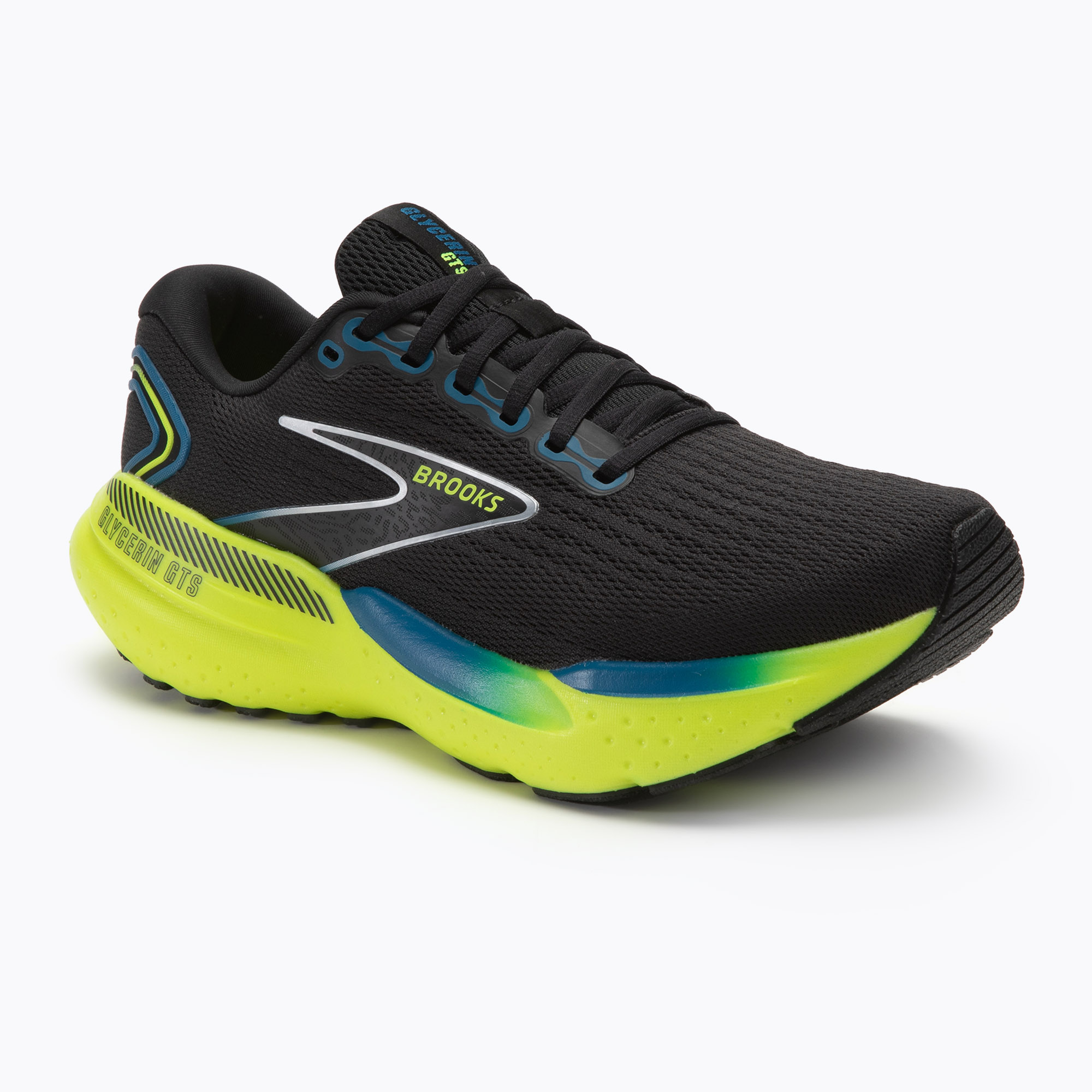 Pánska bežecká obuv Brooks Glycerin GTS 21 black/blue/nightlife (Glycerin GTS 21 1104201D069)