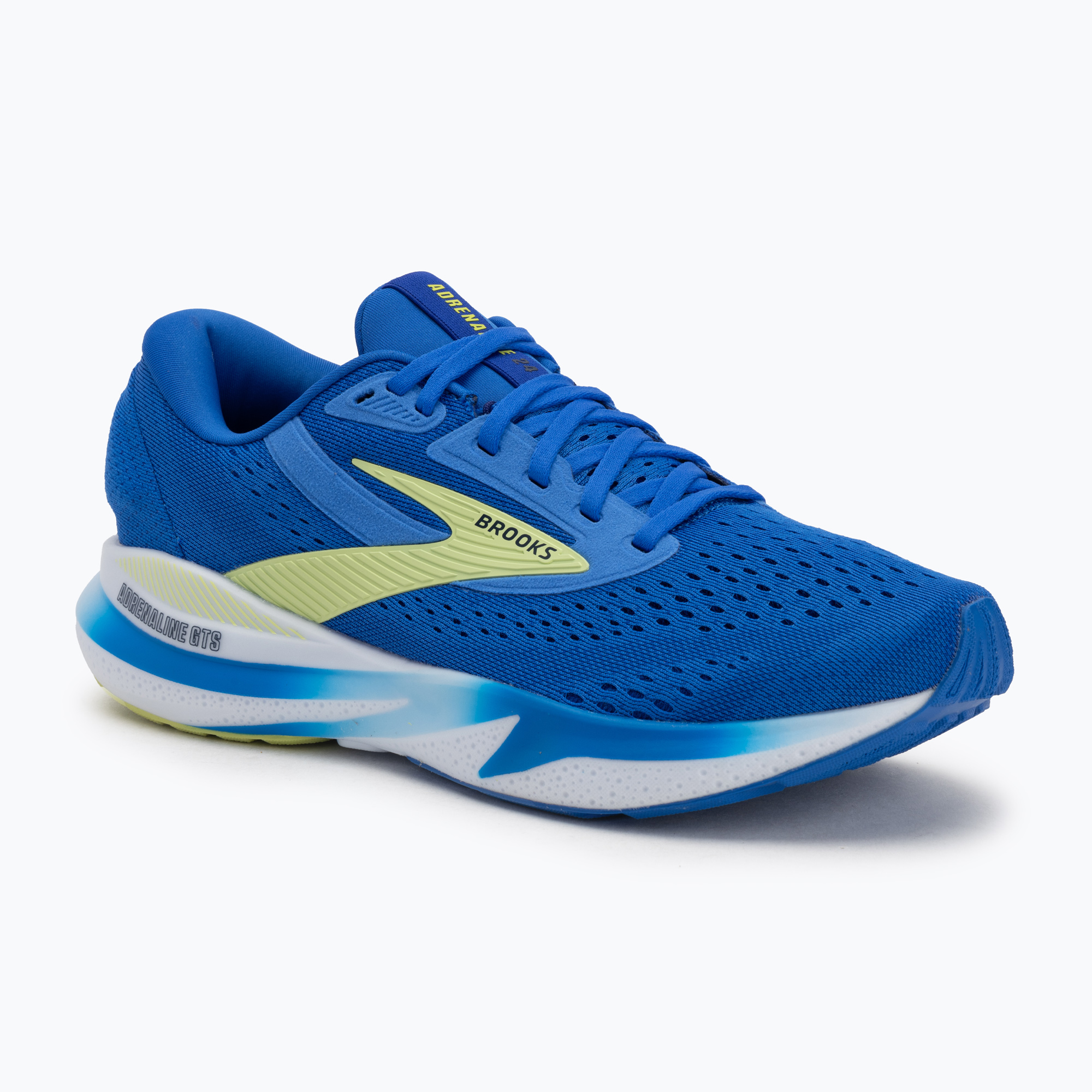 Pánske bežecké topánky Brooks Adrenaline GTS 24 cobalt/neo yellow/peacoat (Adrenaline GTS 24 1104371D434)