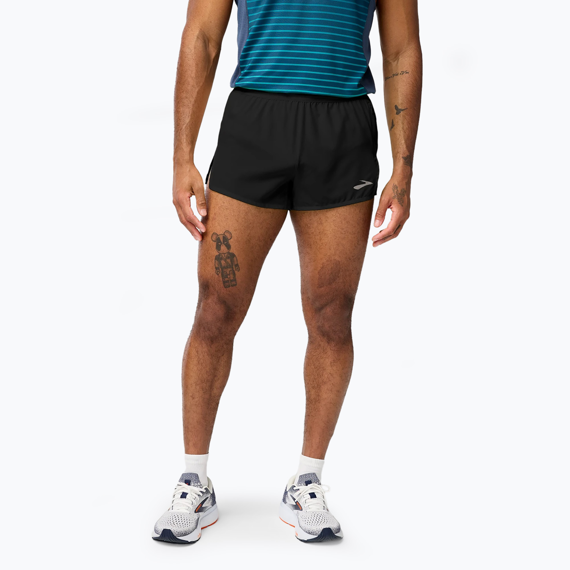 Pánske bežecké šortky Brooks Breakaway 3" čierne