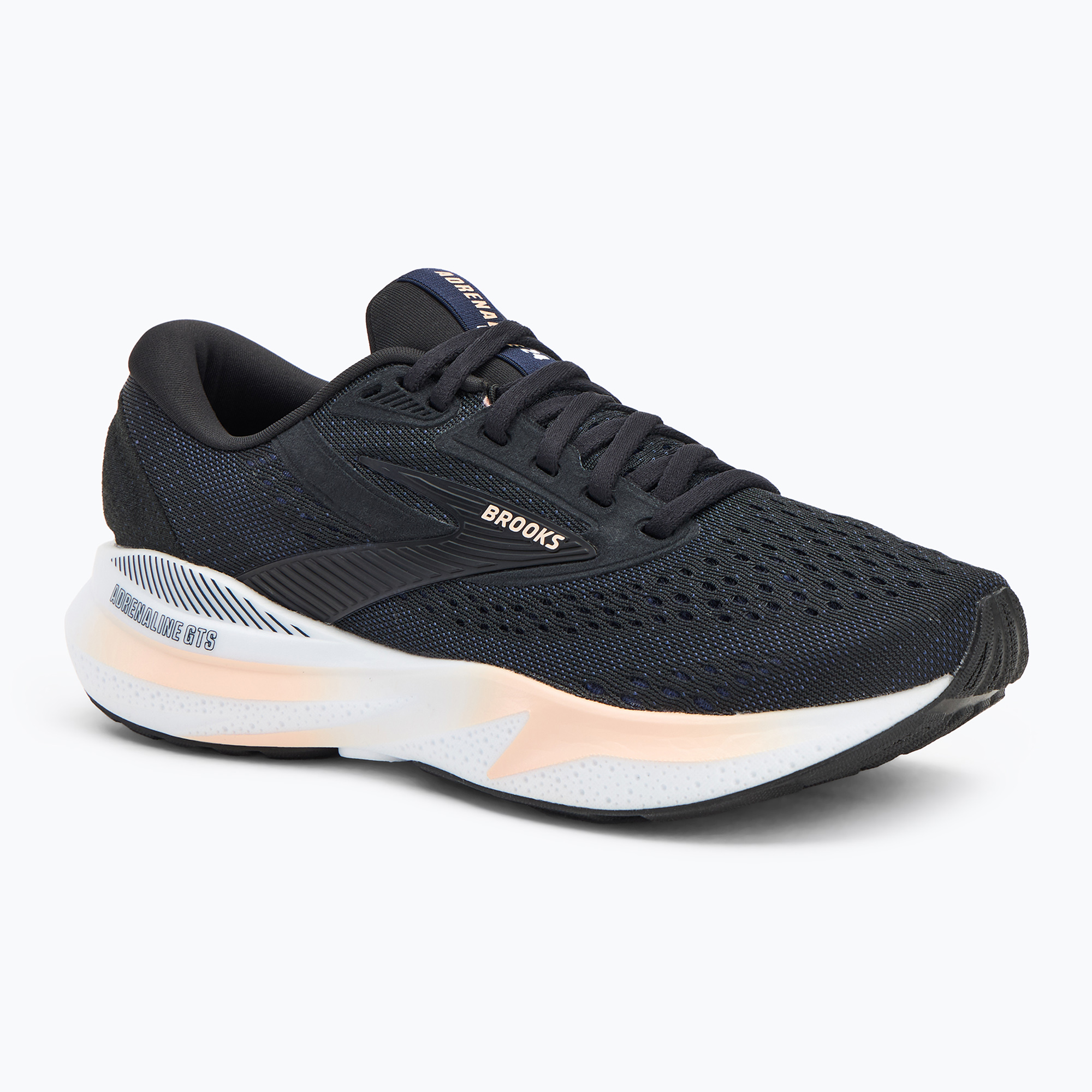 Dámska bežecká obuv Brooks Adrenaline GTS 24 black/peach/peacoat (Adrenaline GTS 24 1204261B023)