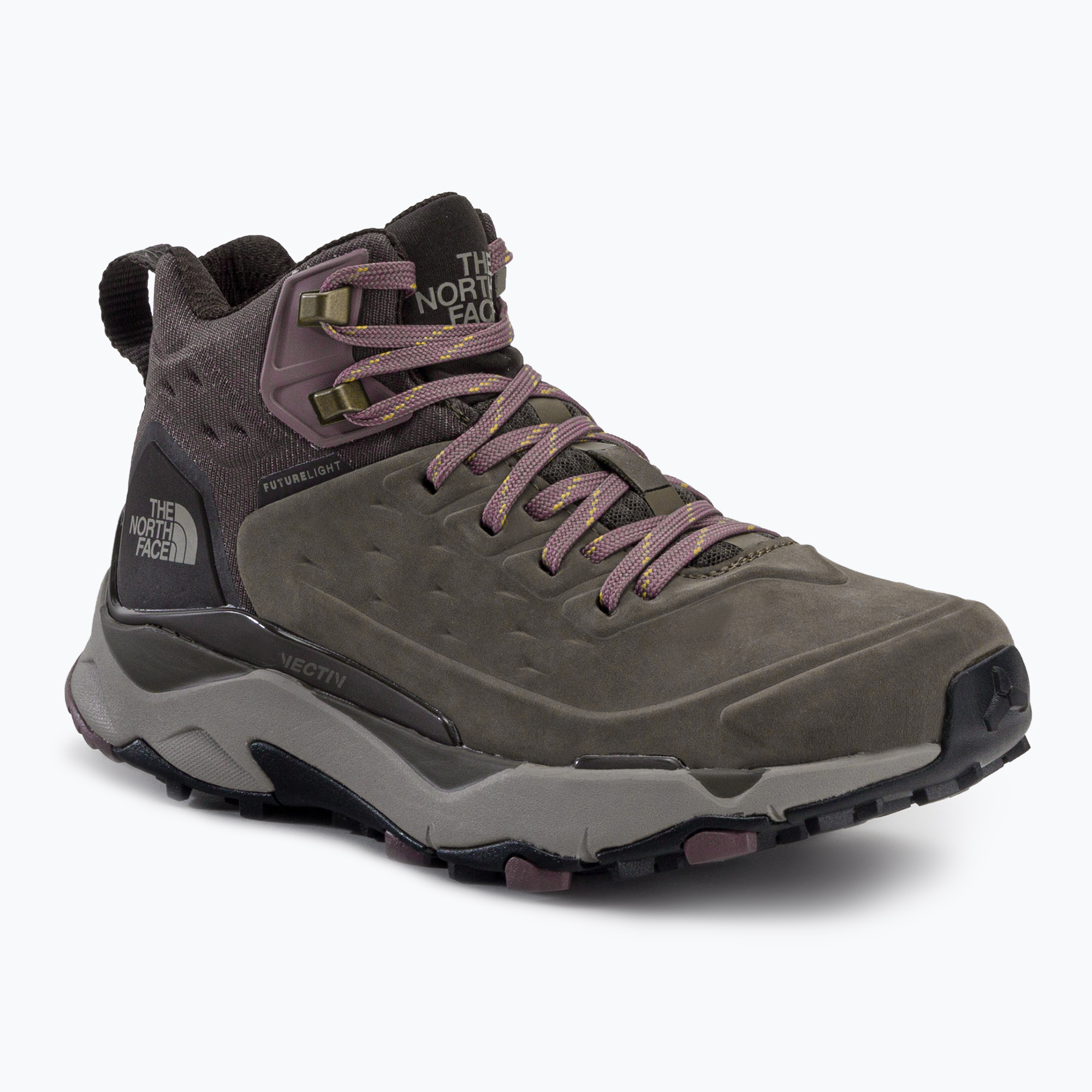 Dámske trekové topánky The North Face Vectiv Exploris Mid Futurelight Lthr brown NF0A5G3AMD01 (Vectiv Exploris Mid Futurelight Lthr NF0A5G3AMD01)