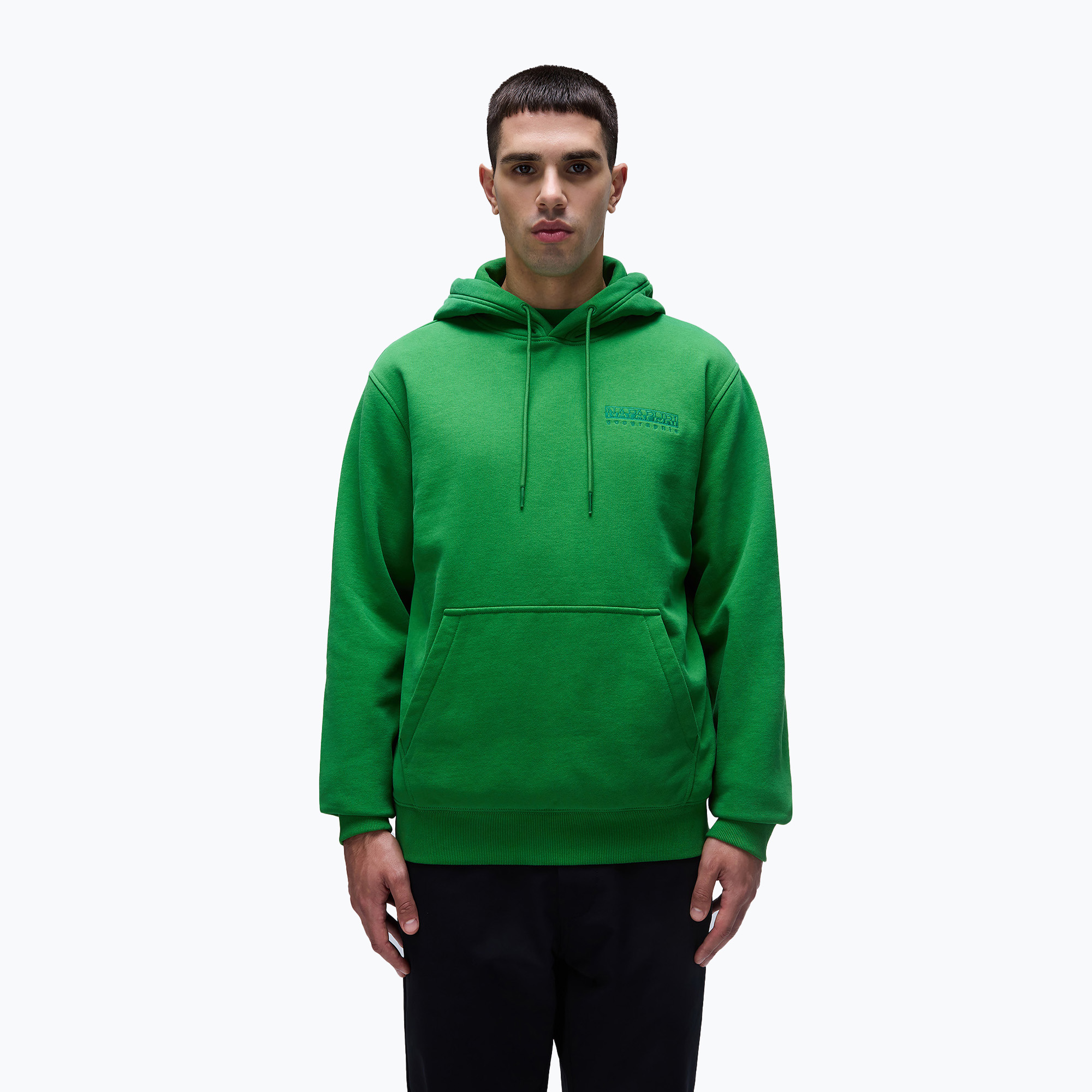Pánska mikina Napapijri B-Kander Hoodedgreen kelly (B-Kander Hooded NP0A4I9TG1T1)