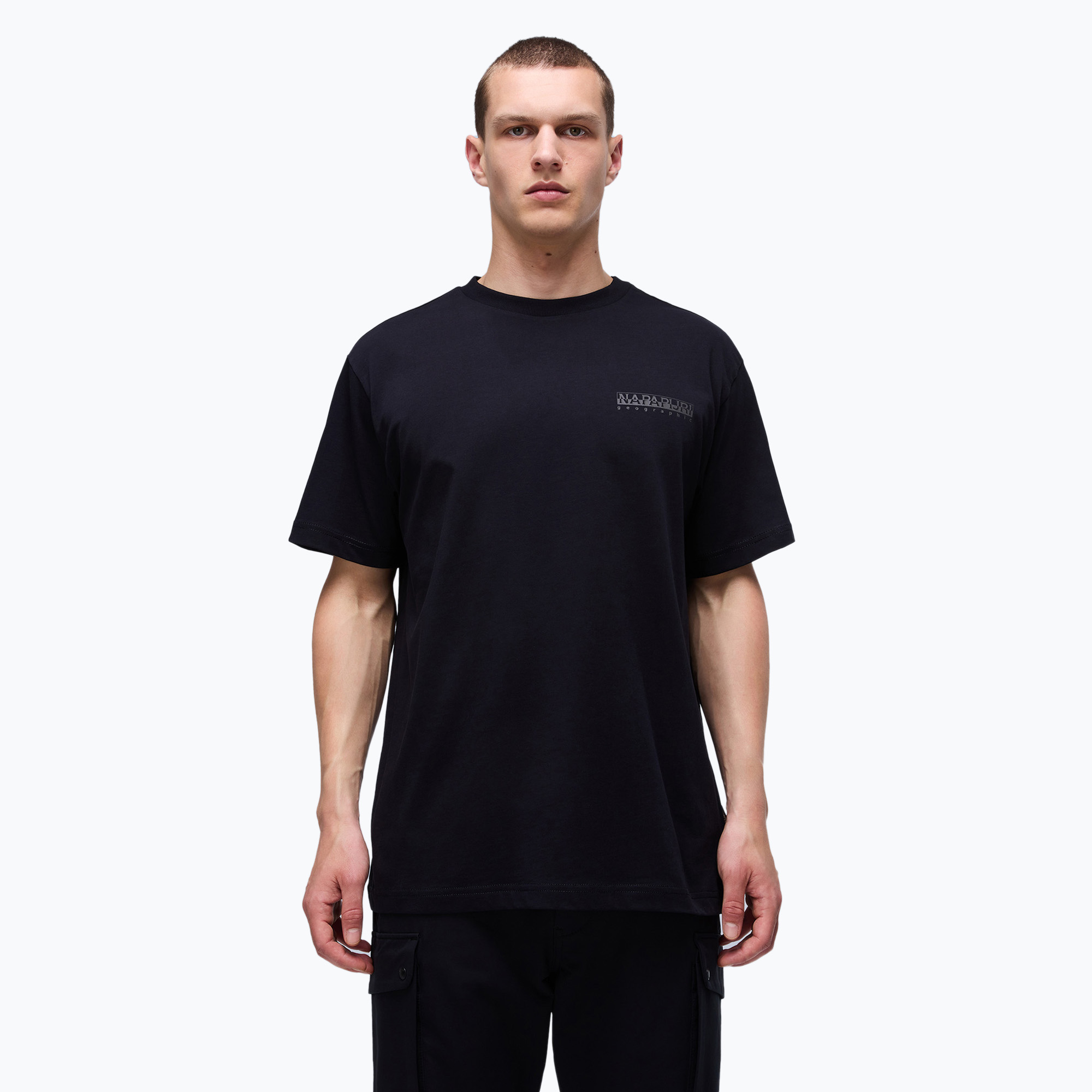 Pánske tričko Napapijri S-Albula black 041 (S-Albula SS NP0A4I340411)