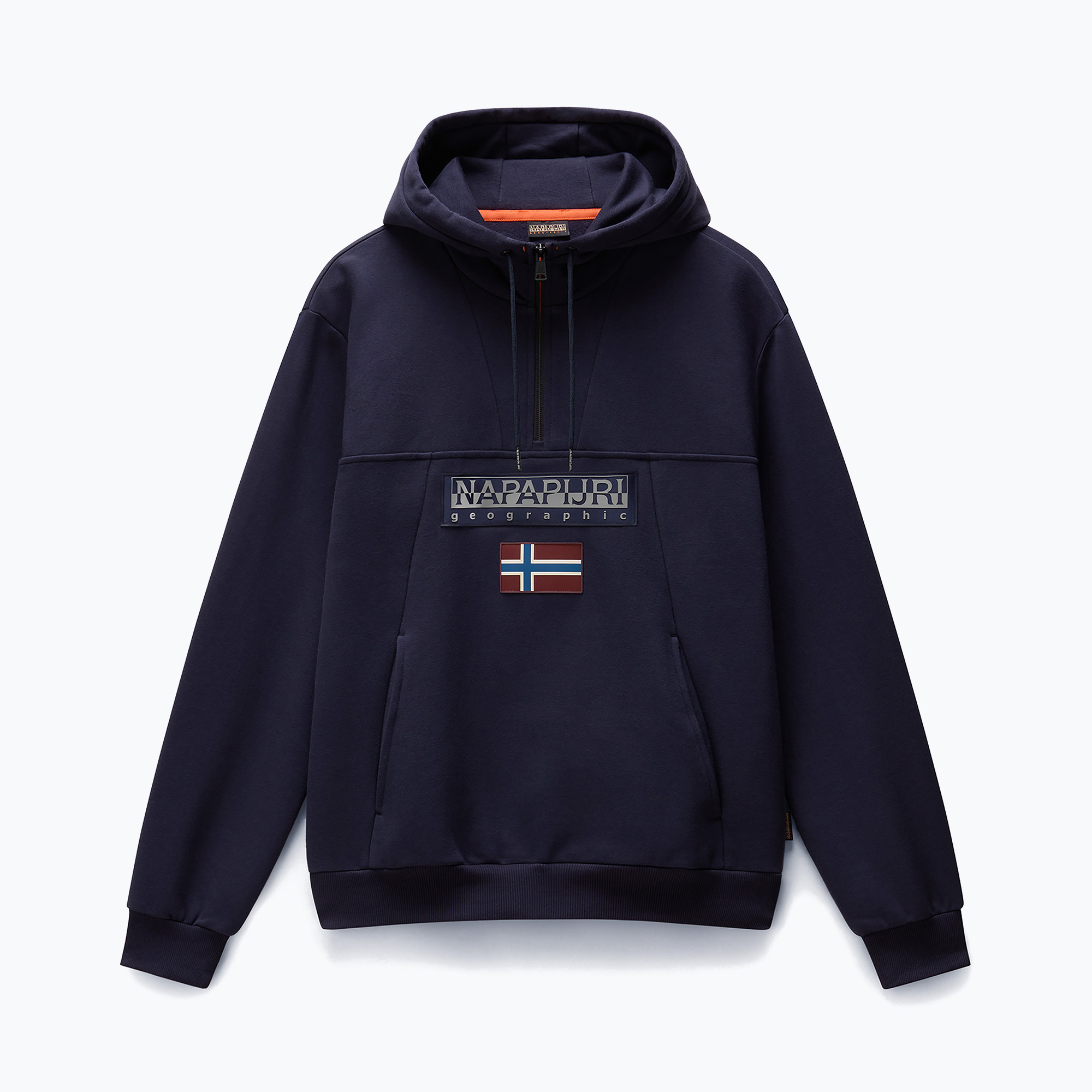 Pánska mikina Napapijri Burgee Half Zip Hooded 2.0 blu marine (Burgee Half Zip Hooded 2.0 NP0A4I5E1761)