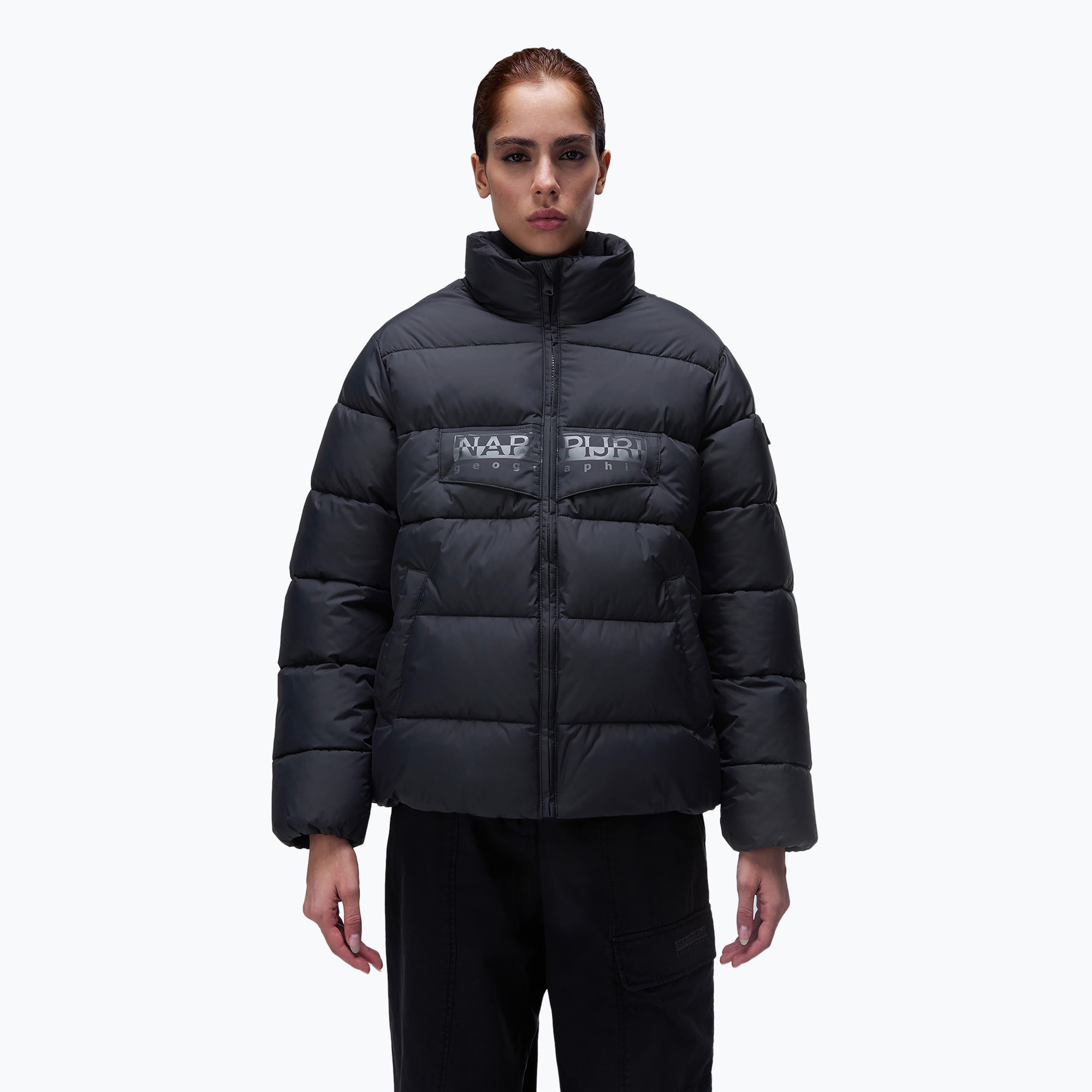 Dámska zimná bunda Napapijri Rf Puffer Open black 041 (Rf Puffer Open NP0A4HYX-0411)