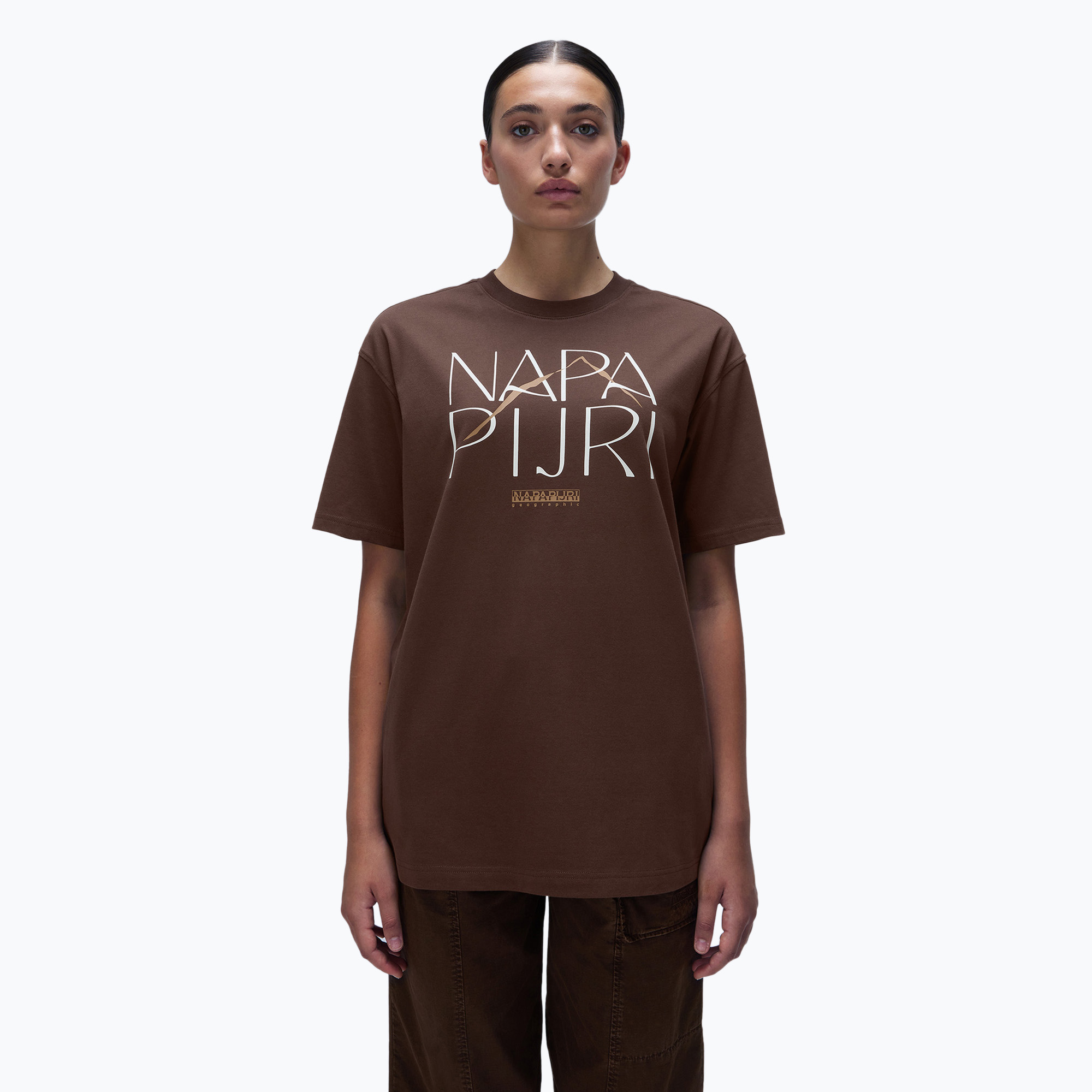 Dámske tričko Napapijri S-Rhin brown hickory (S-Rhin SS NP0A4HZCW0A1)