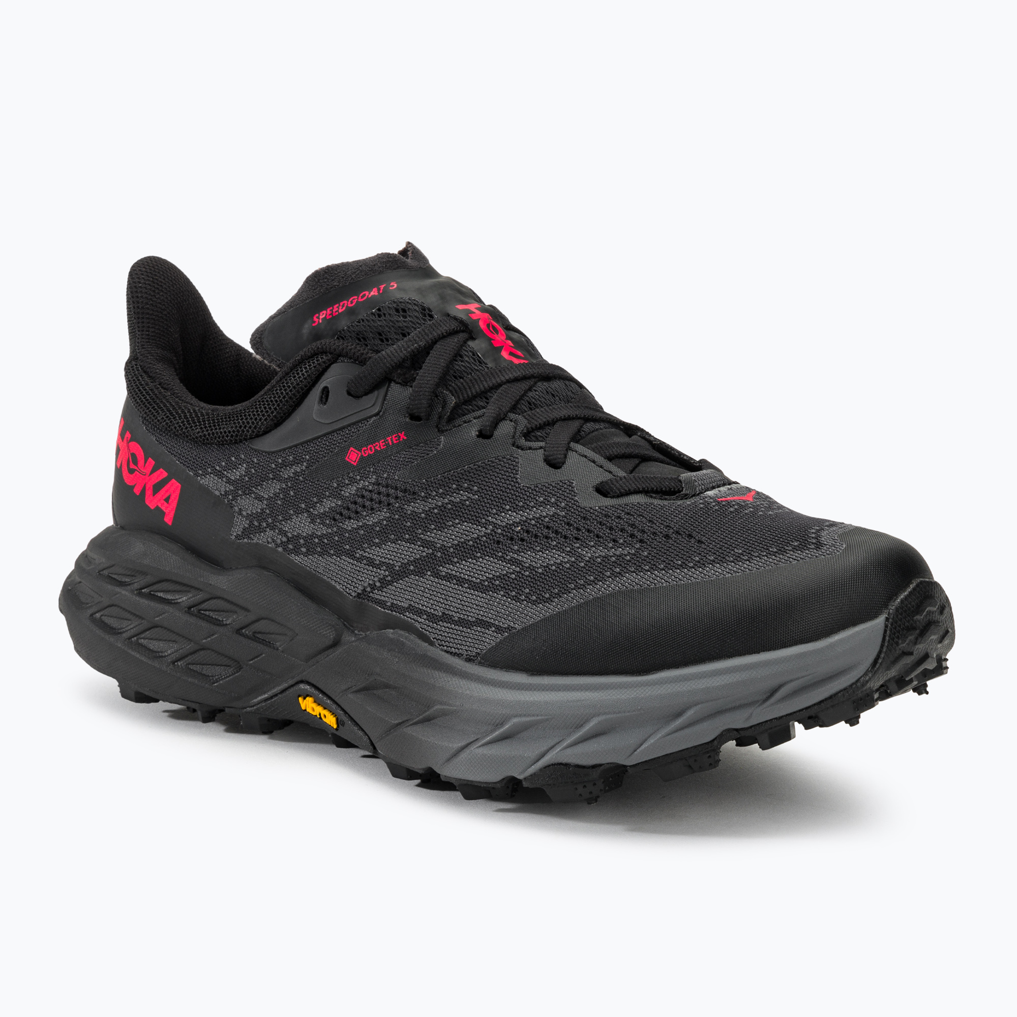 Dámska bežecká obuv HOKA Speedgoat 5 GTX Spike black/black (Speedgoat 5 GTX Spike 1133532)