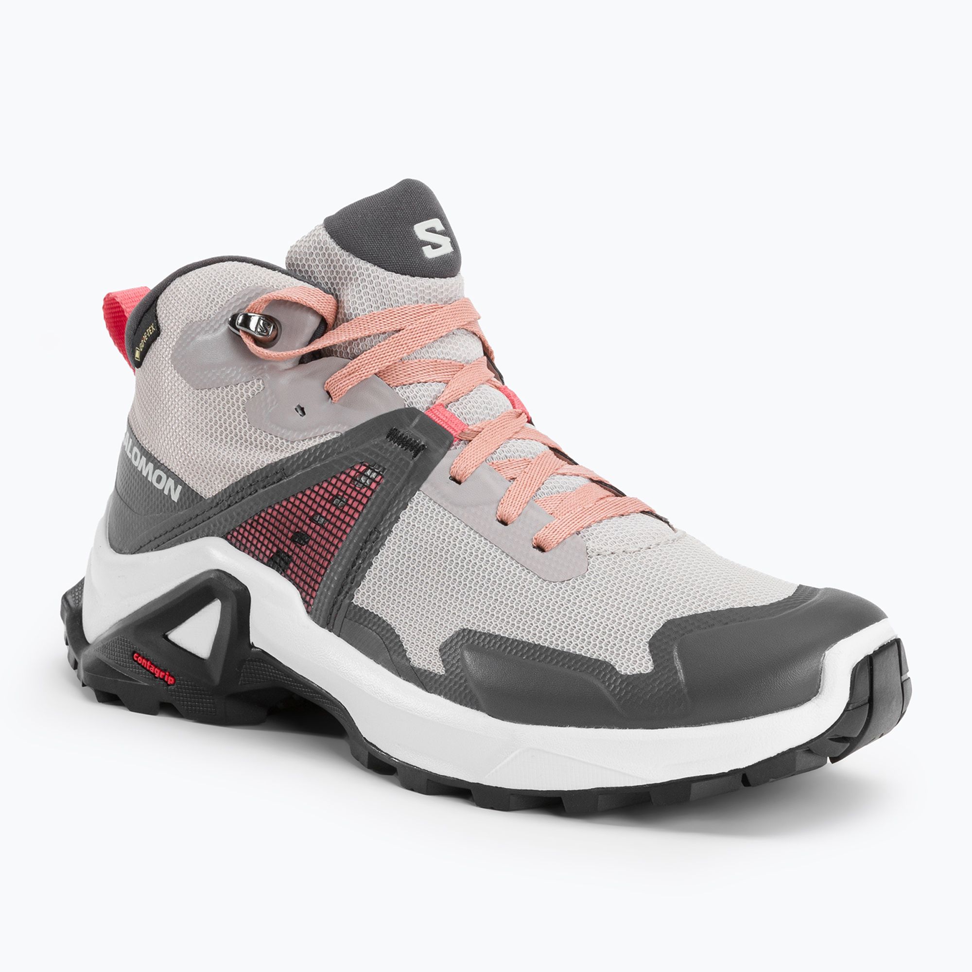 Salomon X Raise Mid GTX sivá detská treková obuv L47071500