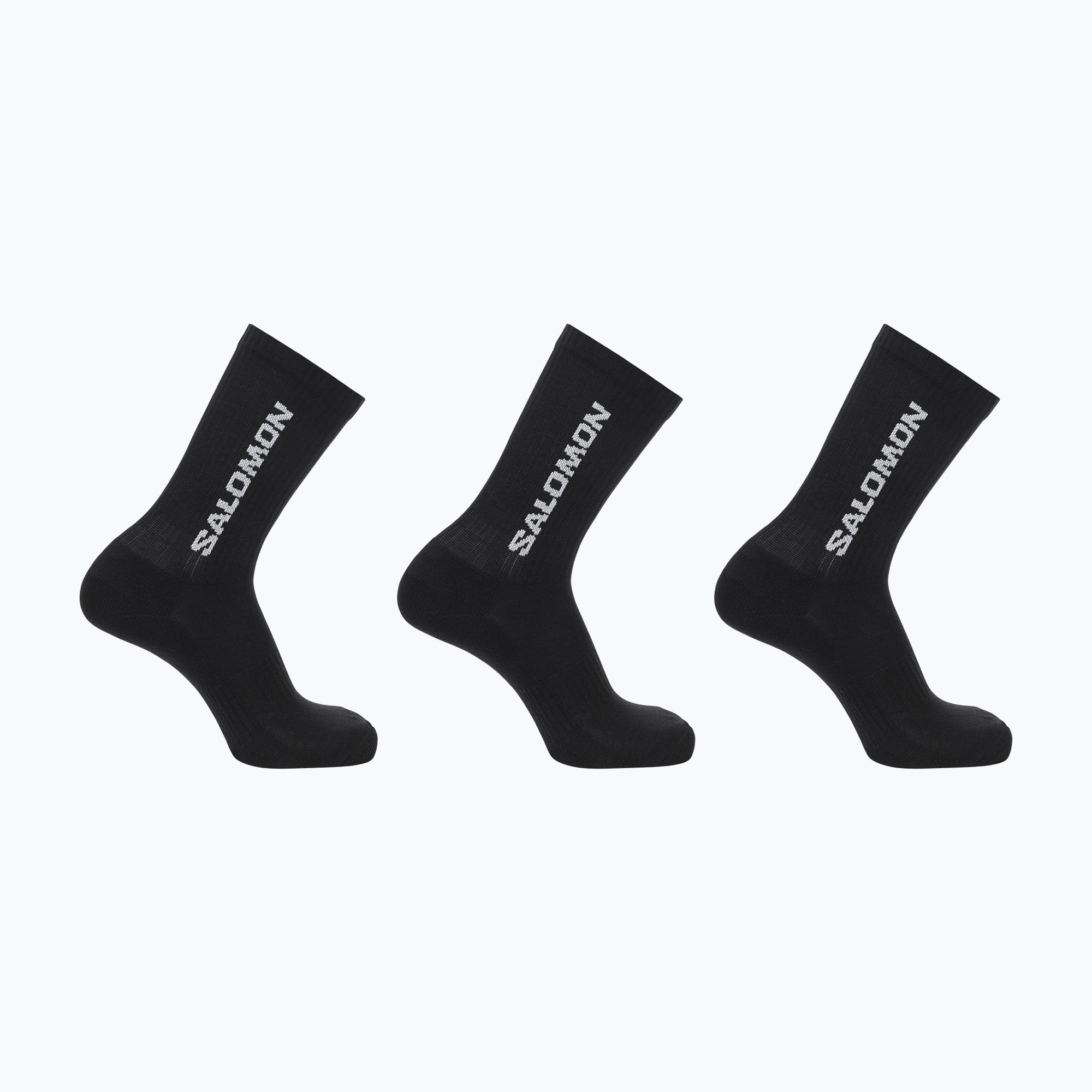 Salomon Everyday Crew 3 páry trekingových ponožiek black/black/black (Everyday Crew LC2086100)