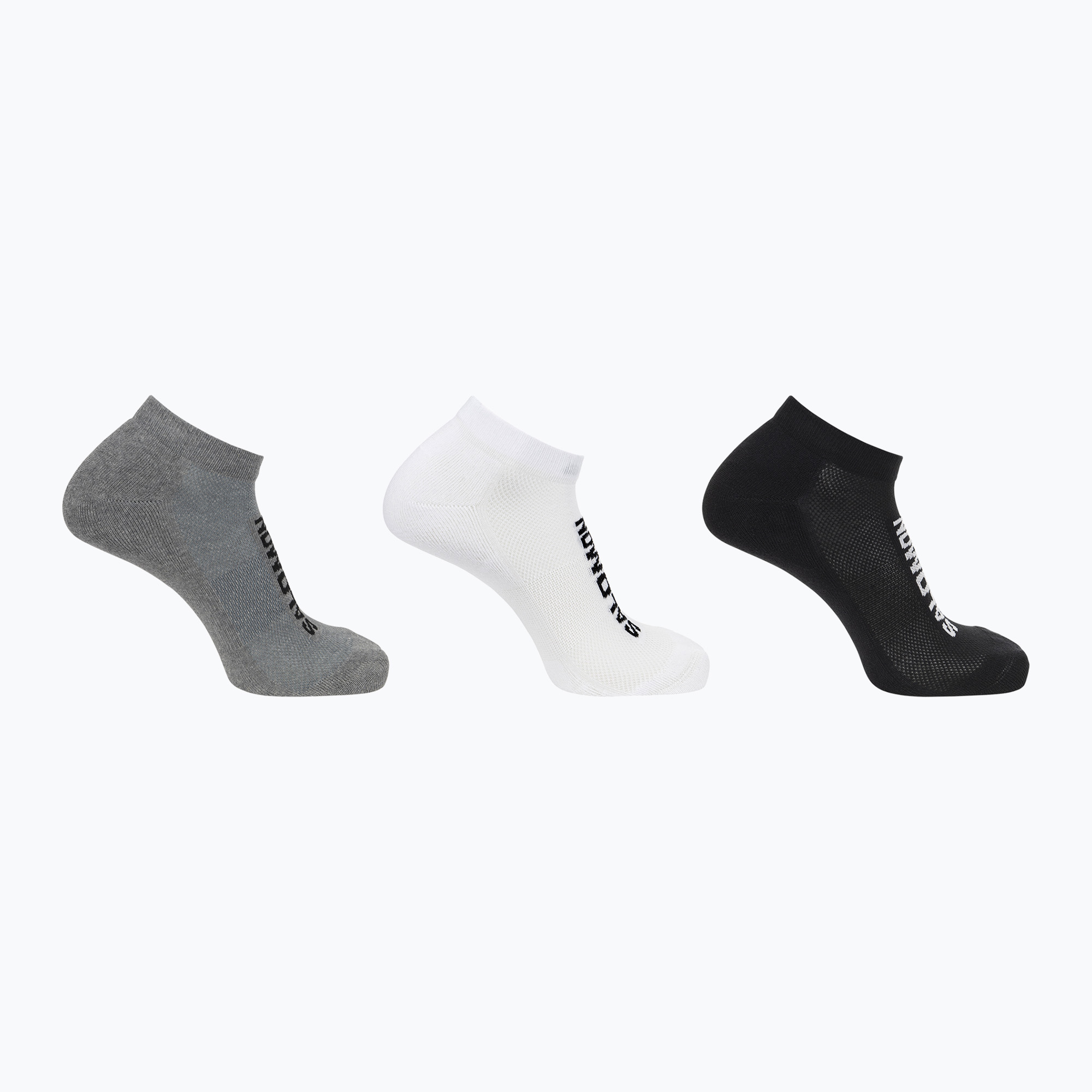 Ponožky Salomon Everyday Low 3 páry black/white/med grey (Everyday Low 3-Pack LC208710059)