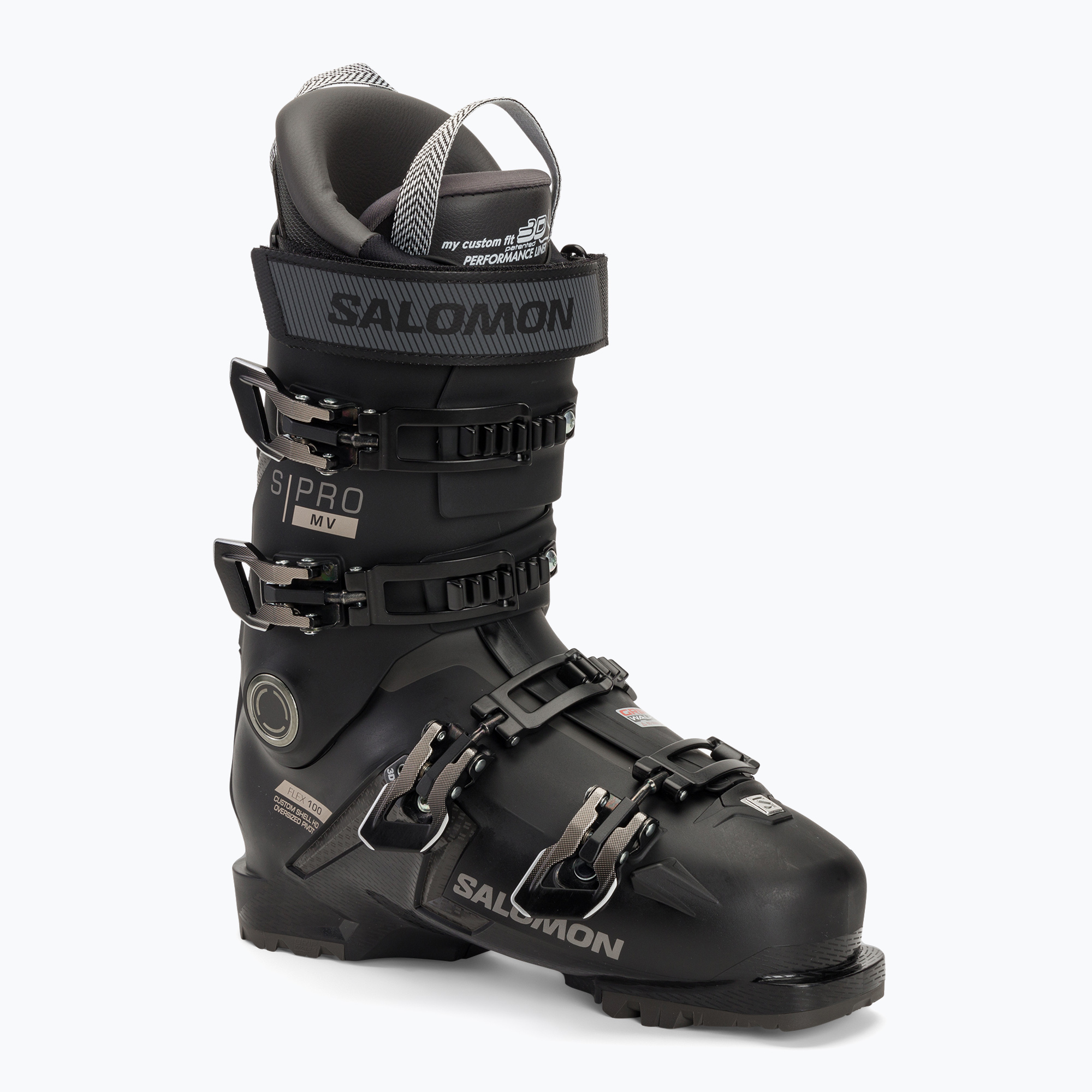 Pánske lyžiarske topánky Salomon S Pro MV 100 black/titanium met./belle (S/Pro MV 100 L47351300)