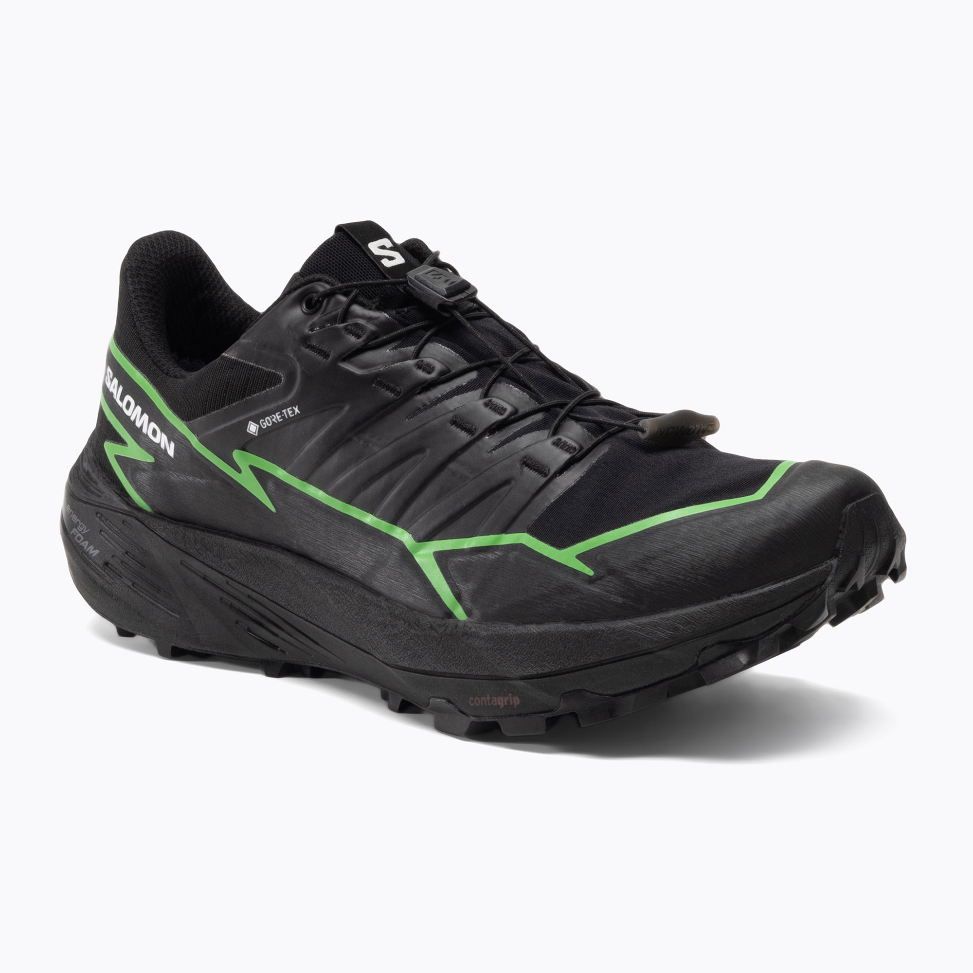 Salomon Thundercross GTX pánska bežecká obuv black/green gecko/black (Thundercross GTX L47279000)