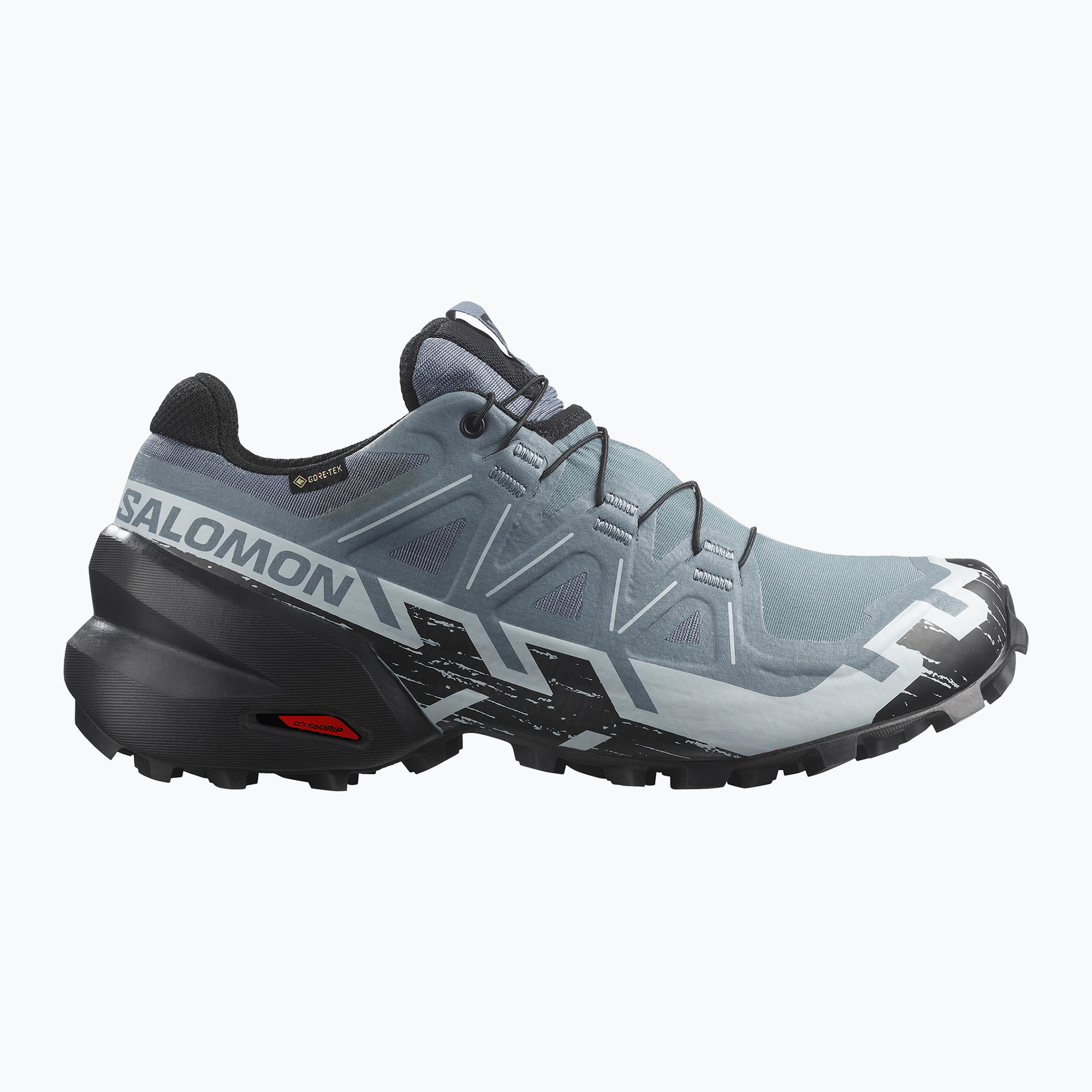 Dámske bežecké topánky Salomon Speedcross 6 GTX flint/black/heat (Speedcross 6 GTX L47302300)