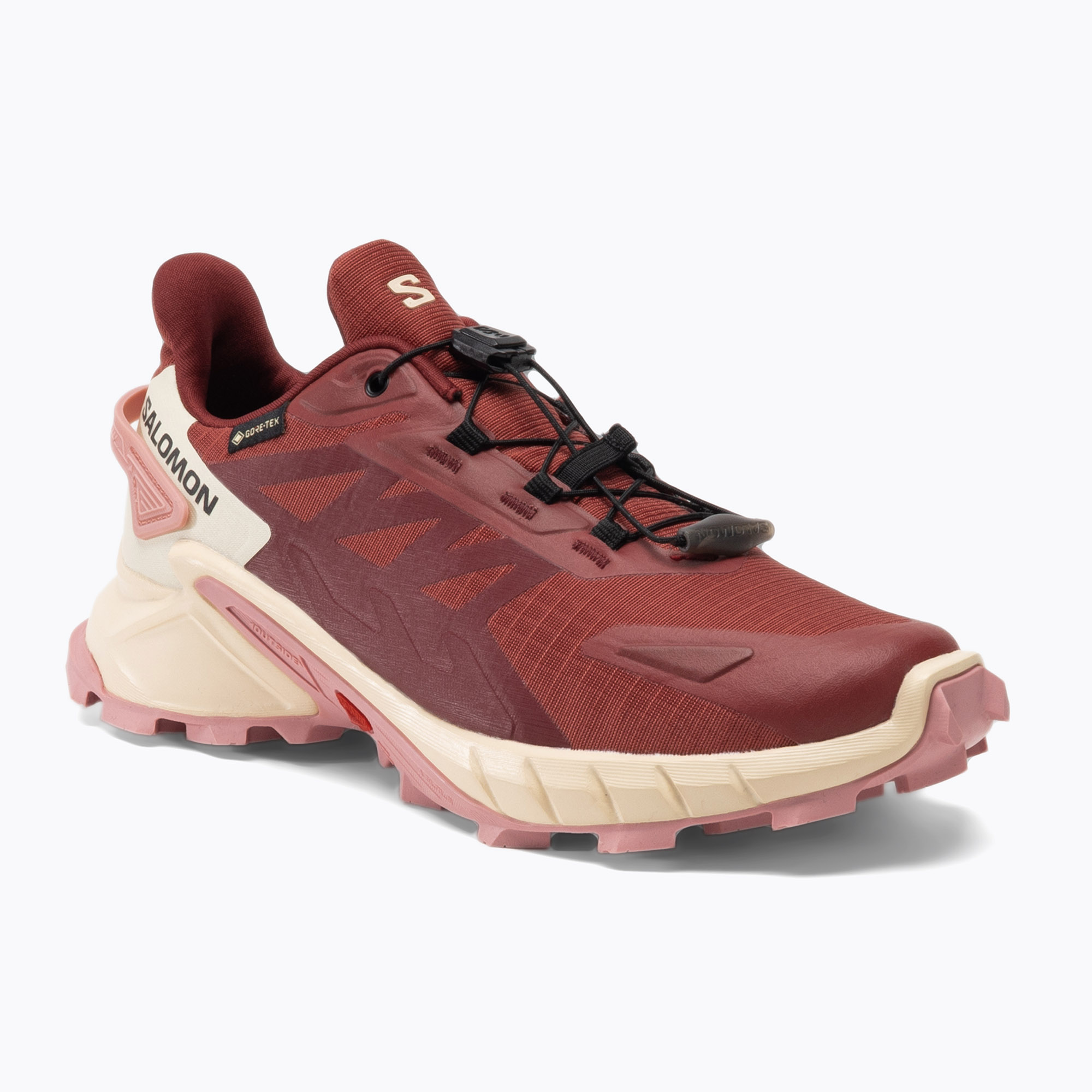 Dámska bežecká obuv Salomon Supercross 4 GTX cow hide/syrah/blush (Supercross 4 GTX L47316800)