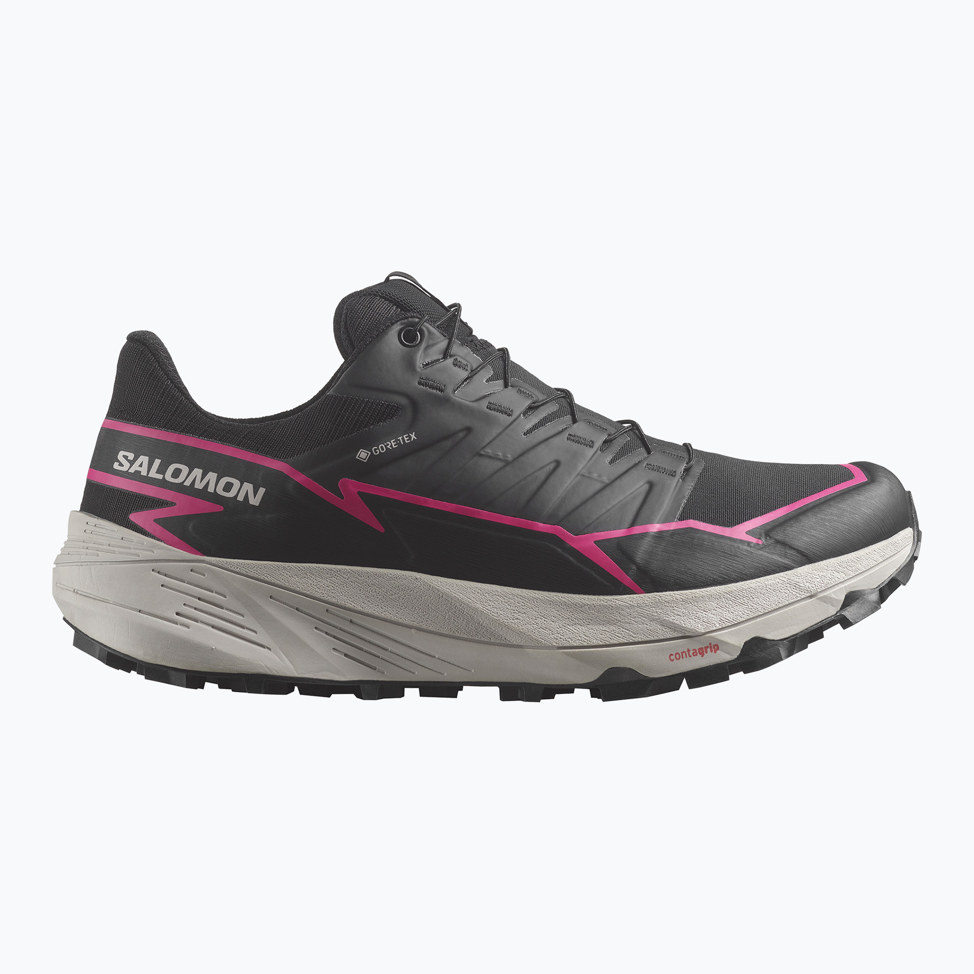 Dámske bežecké topánky Salomon Thundercoss GTX black/black/pink (Thundercoss GTX L47383500)
