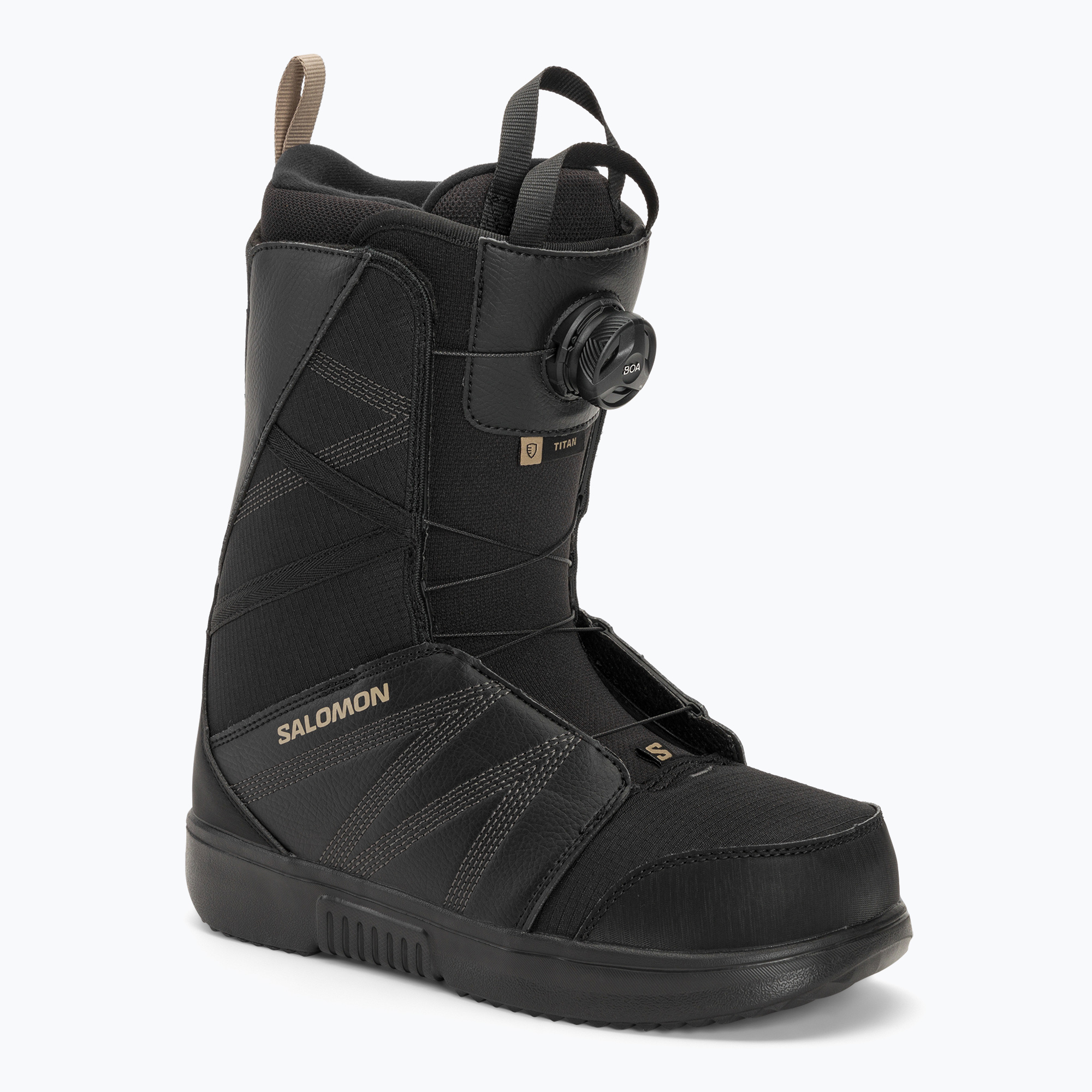 Pánske topánky na snowboard Salomon Titan Boa black/black/roasted cashew