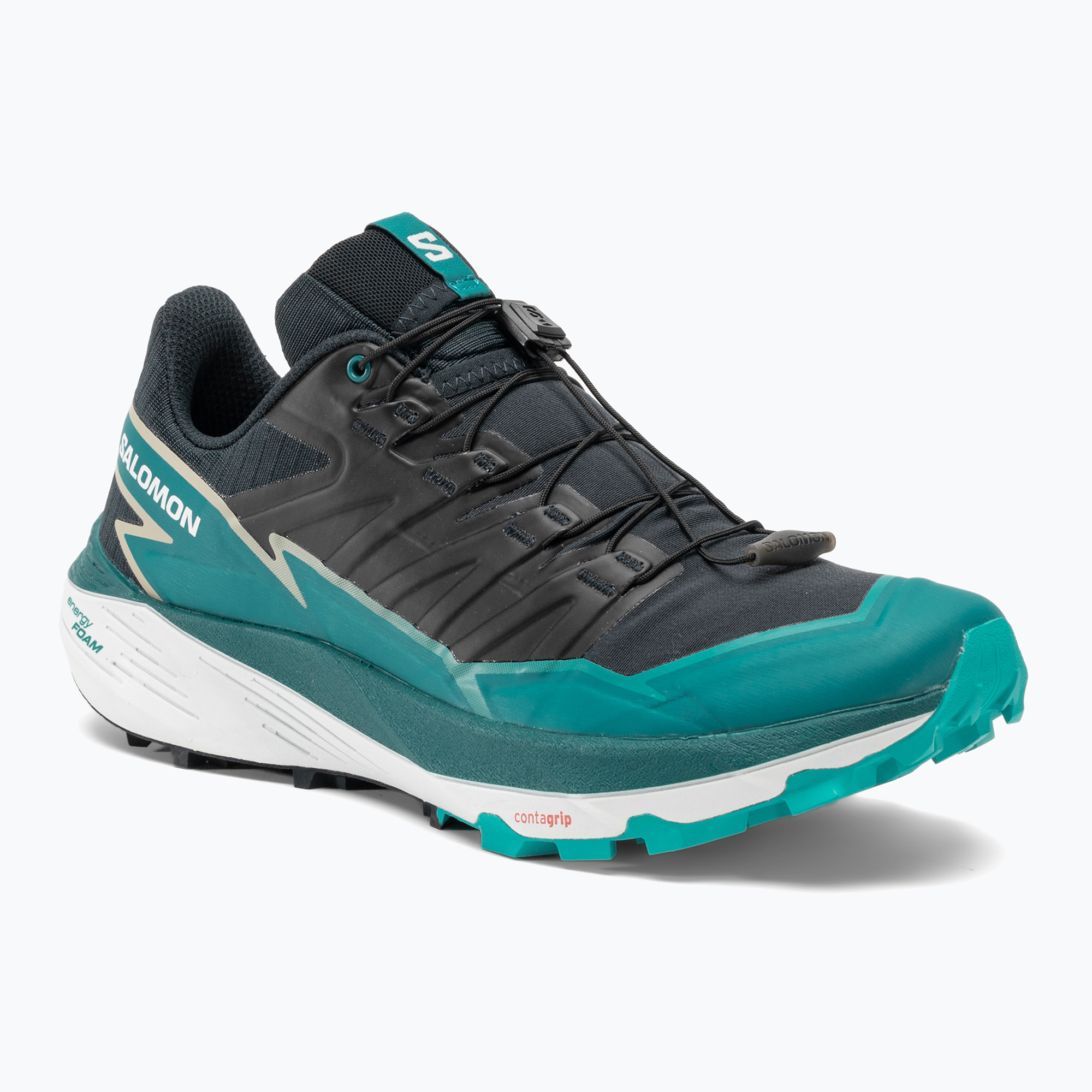 Pánska bežecká obuv Salomon Thundercross carbon/tahitian tide/peacock blue (Thundercross L47464200)