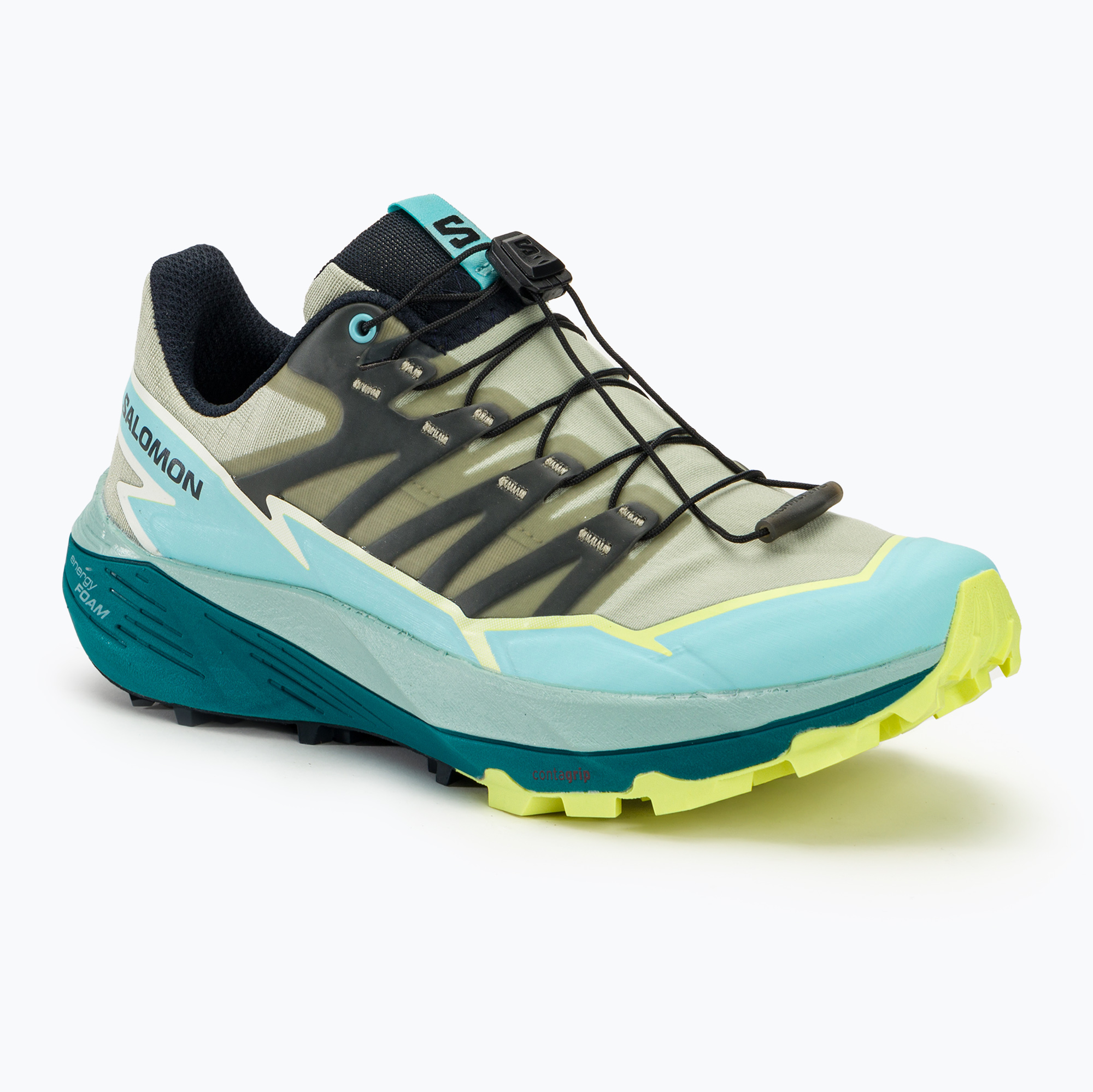 Dámska bežecká obuv Salomon Thundercross dámska bežecká obuv alfalfa/tanager turquoise/sunny lime (Thundercross L47468500)
